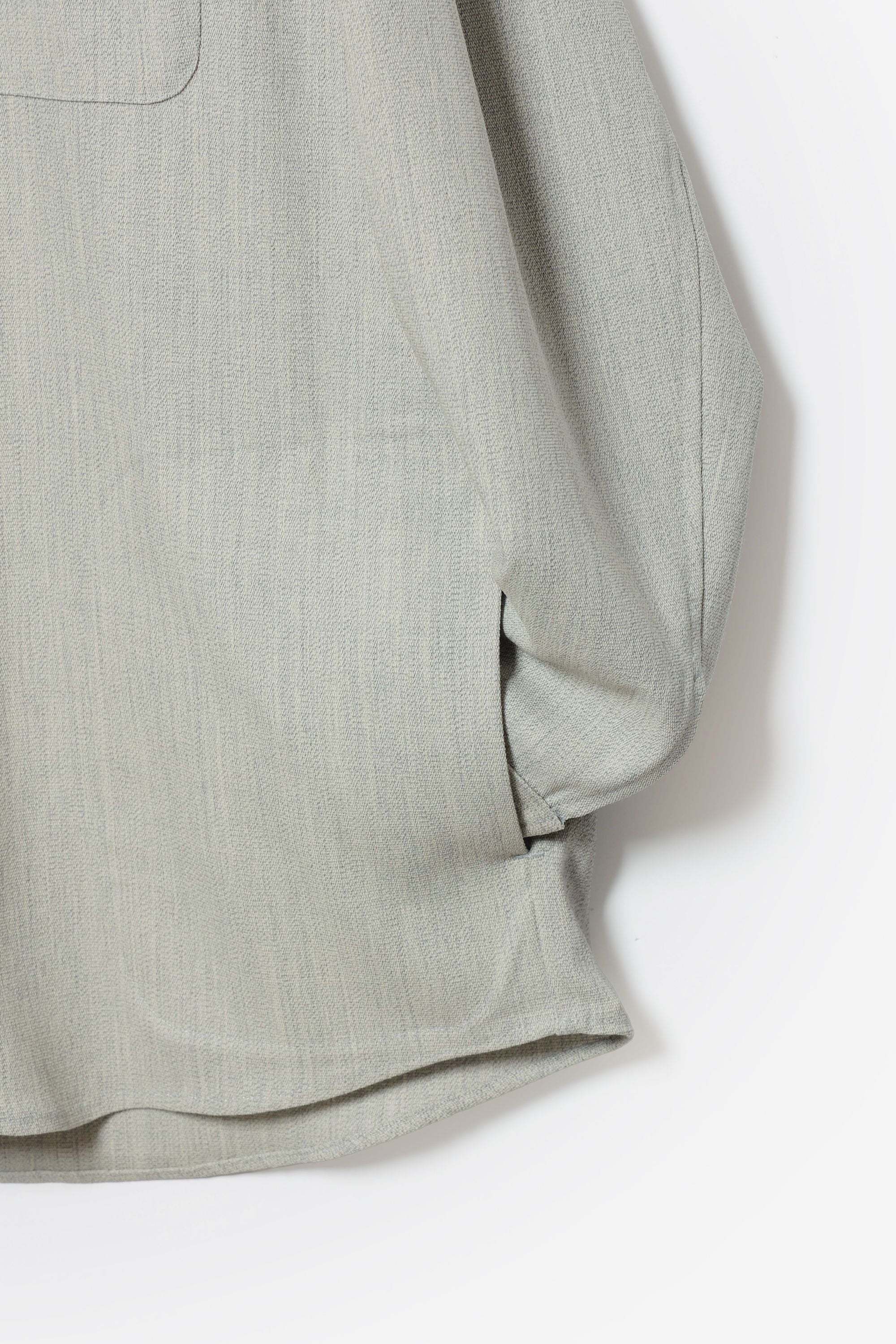 ハイツイストウールギャバジンキャンバス オーバーシャツ