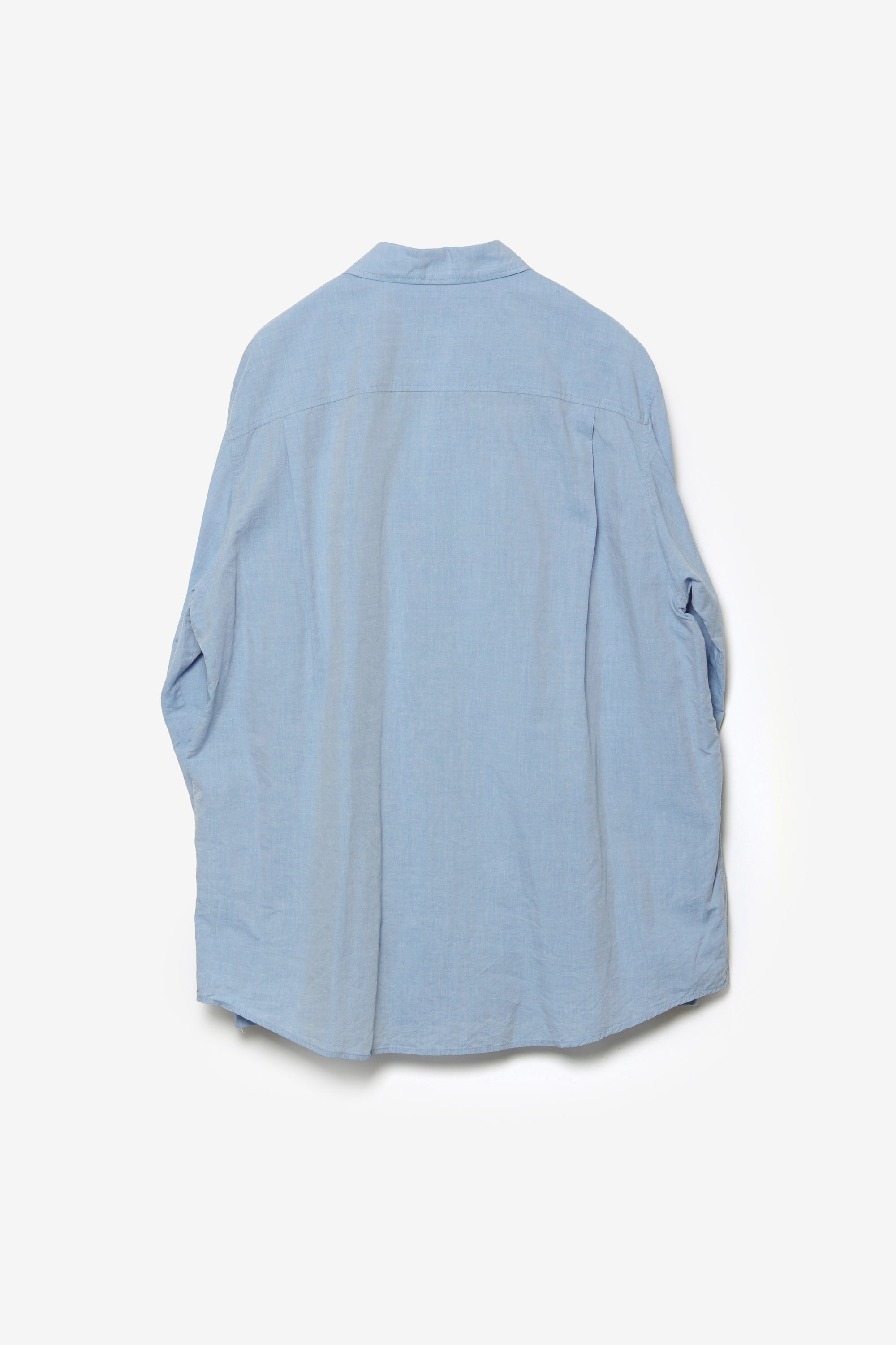 コットン/テンセル ジャカードローン パッチポケットL/S シャツ