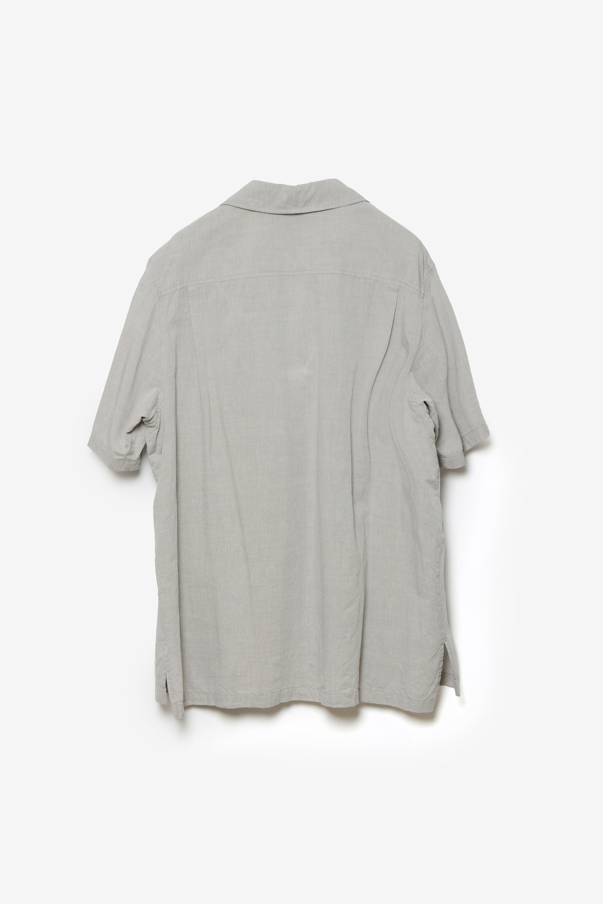 コットン/テンセル ジャカードローン キューバシャツ S/S