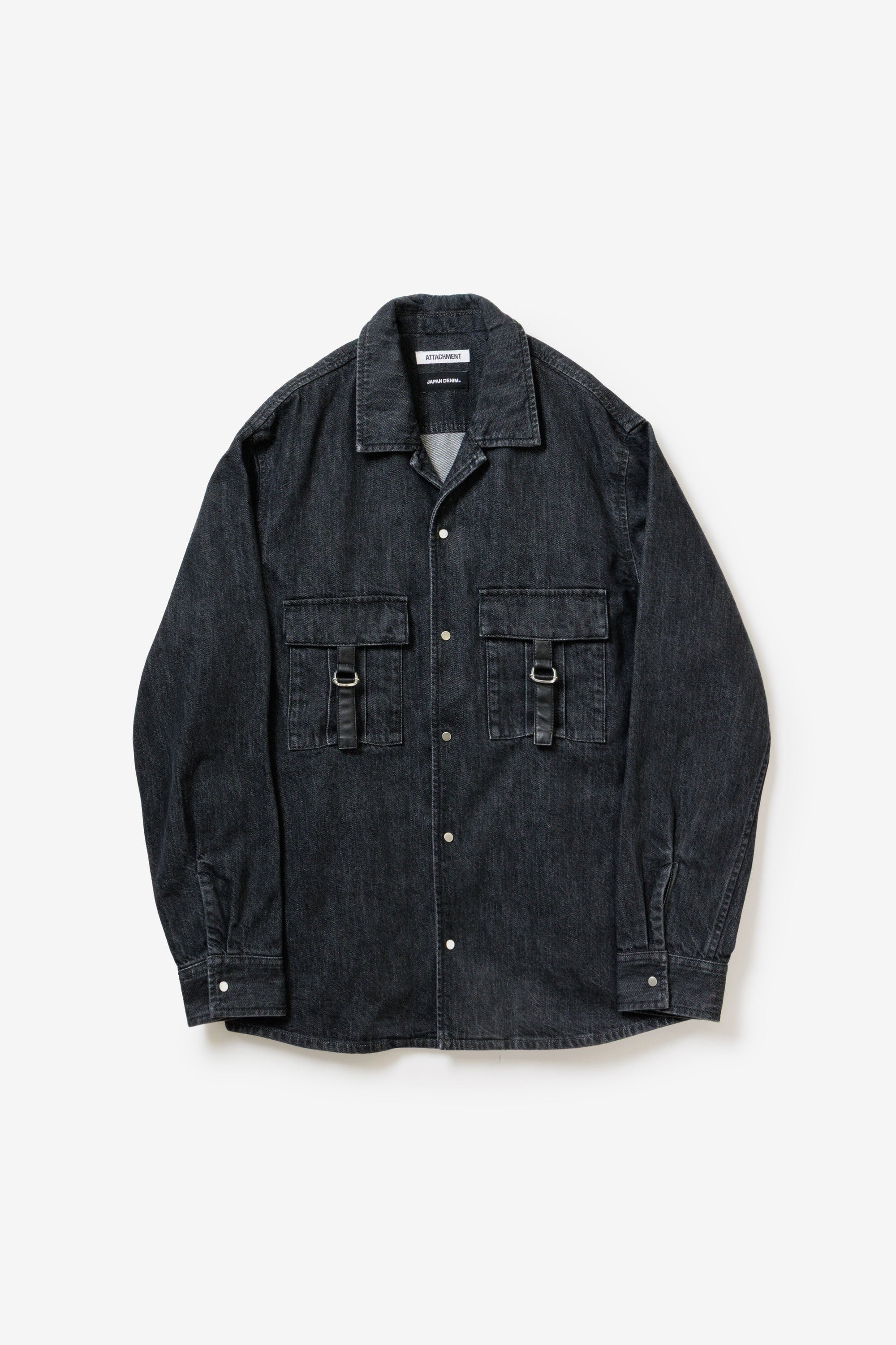 ATTACHMENT × JAPAN DENIM LEATHER STRAP VINTAGE SHIRT JACKET