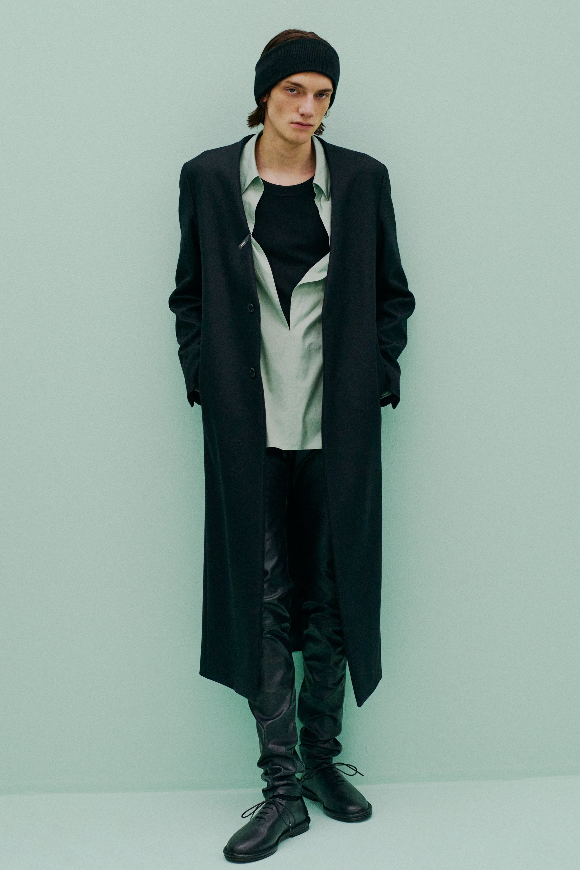 AA52-037 カシミヤニット ヘアバンド