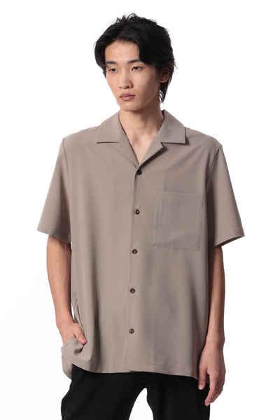 Released in February AS41-041 Polyester compact twill slim fit open collar shirt S/S