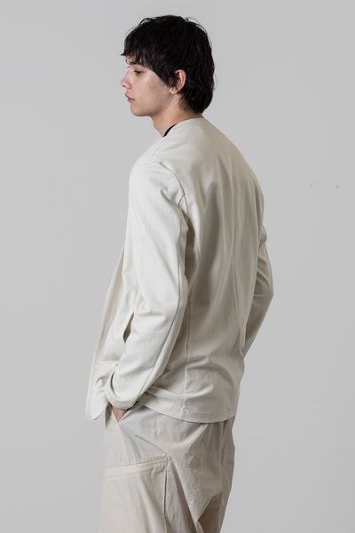 Released in February AJ41-045 Cotton double face no collar cardigan