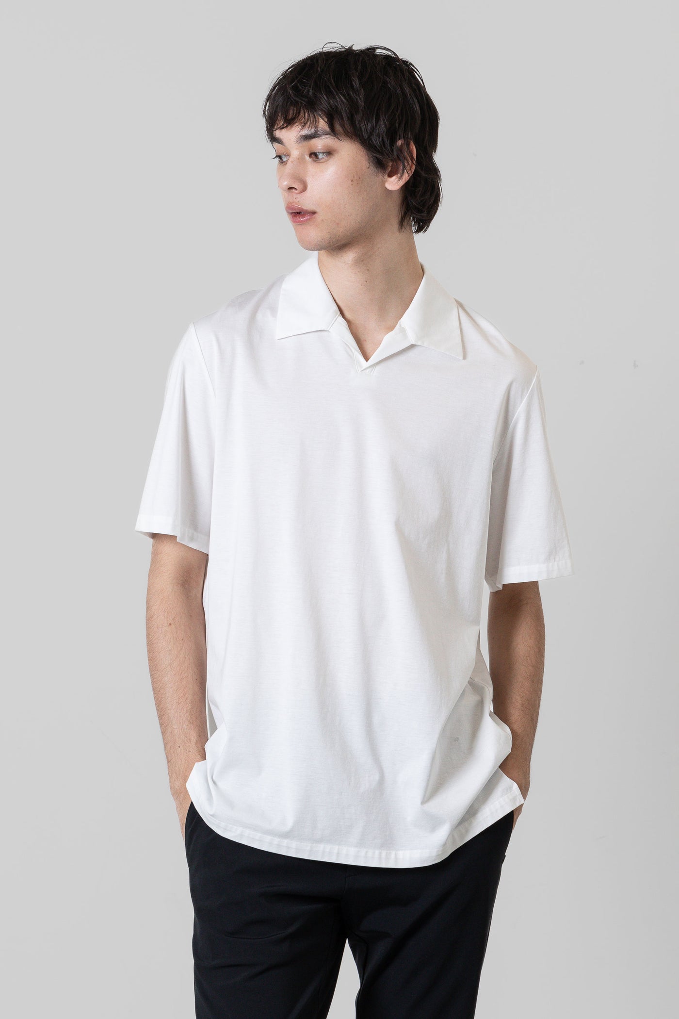 Released in February AS41-015 Cotton Jersey Cross Polo Shirt