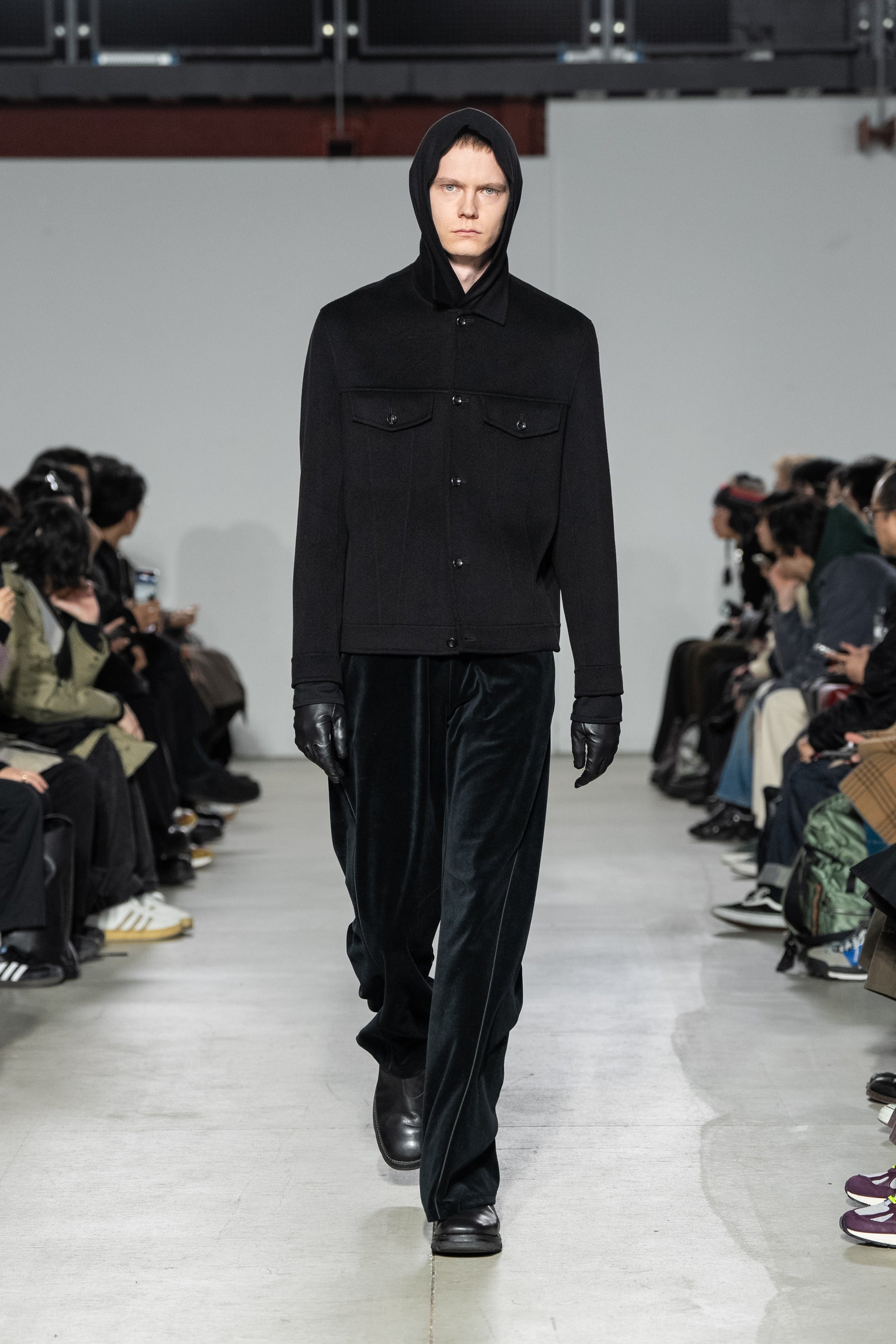 AB52-039 ウール/カシミヤダブルフェイスビーバー トラッカージャケット