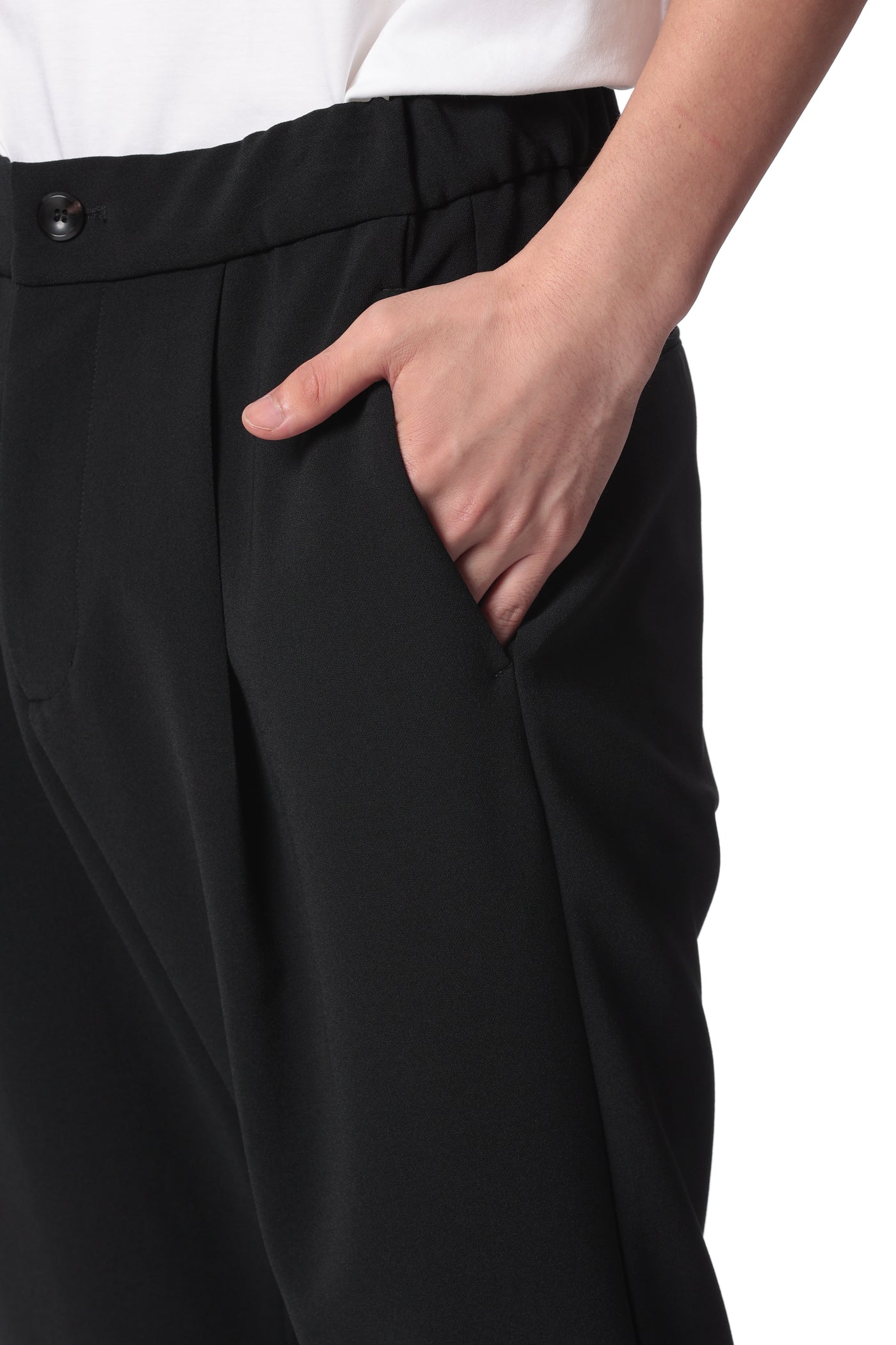 AP41-038 Polyester stretch double cloth regular fit slacks
