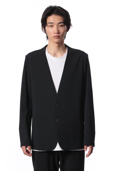 Released in February AG41-020 Nylon/Cotton Stretch Jersey Collarless Jacket