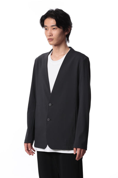 Released in February AG41-020 Nylon/Cotton Stretch Jersey Collarless Jacket