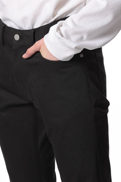 AP41-035 Rubber stretch twill 5 pocket skinny pants