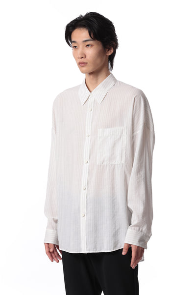2月发售 AS41-012 人造丝/尼龙草坪大廓形衬衫