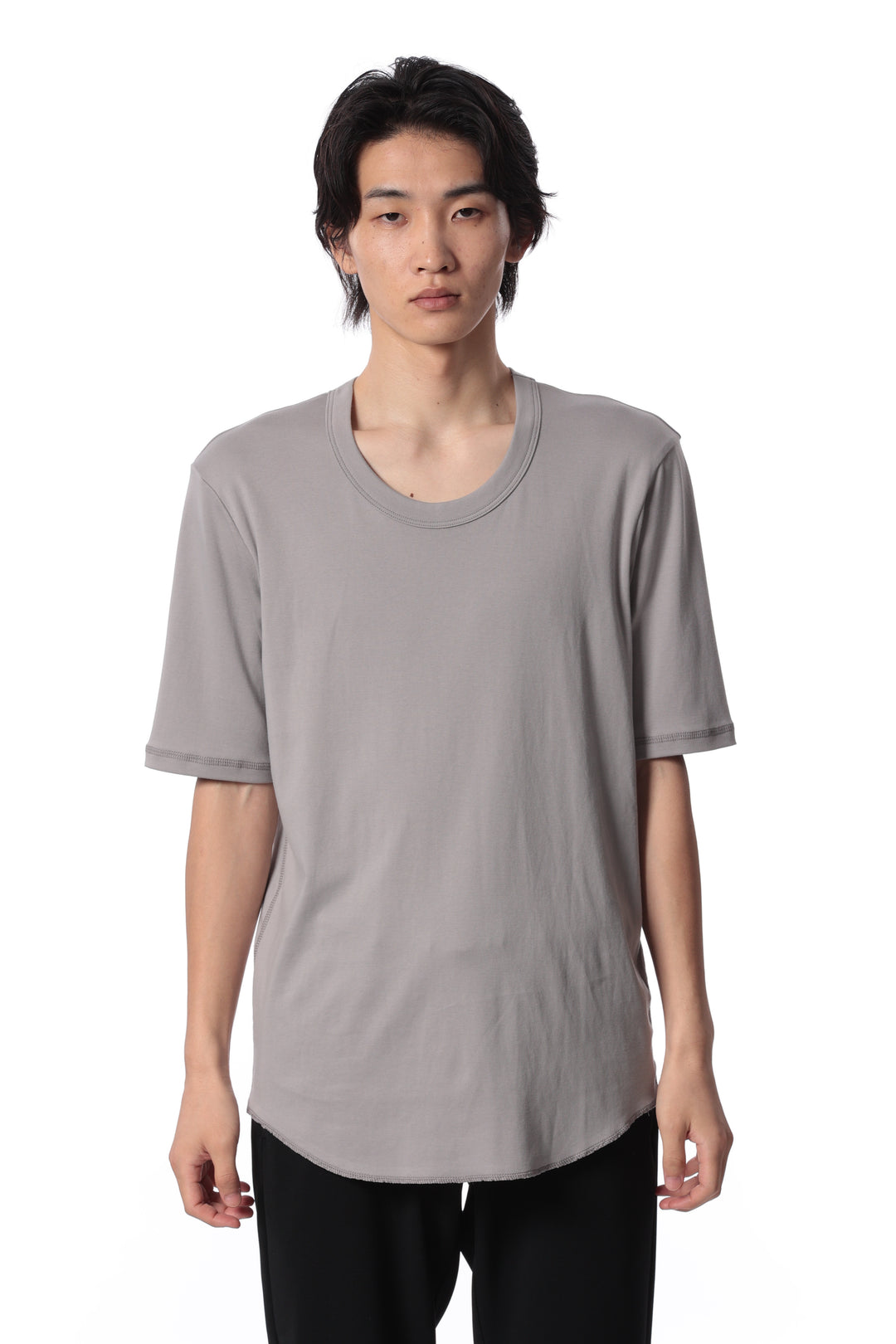 AJ41-067 スヴィンコットンリブ オーネックTシャツ