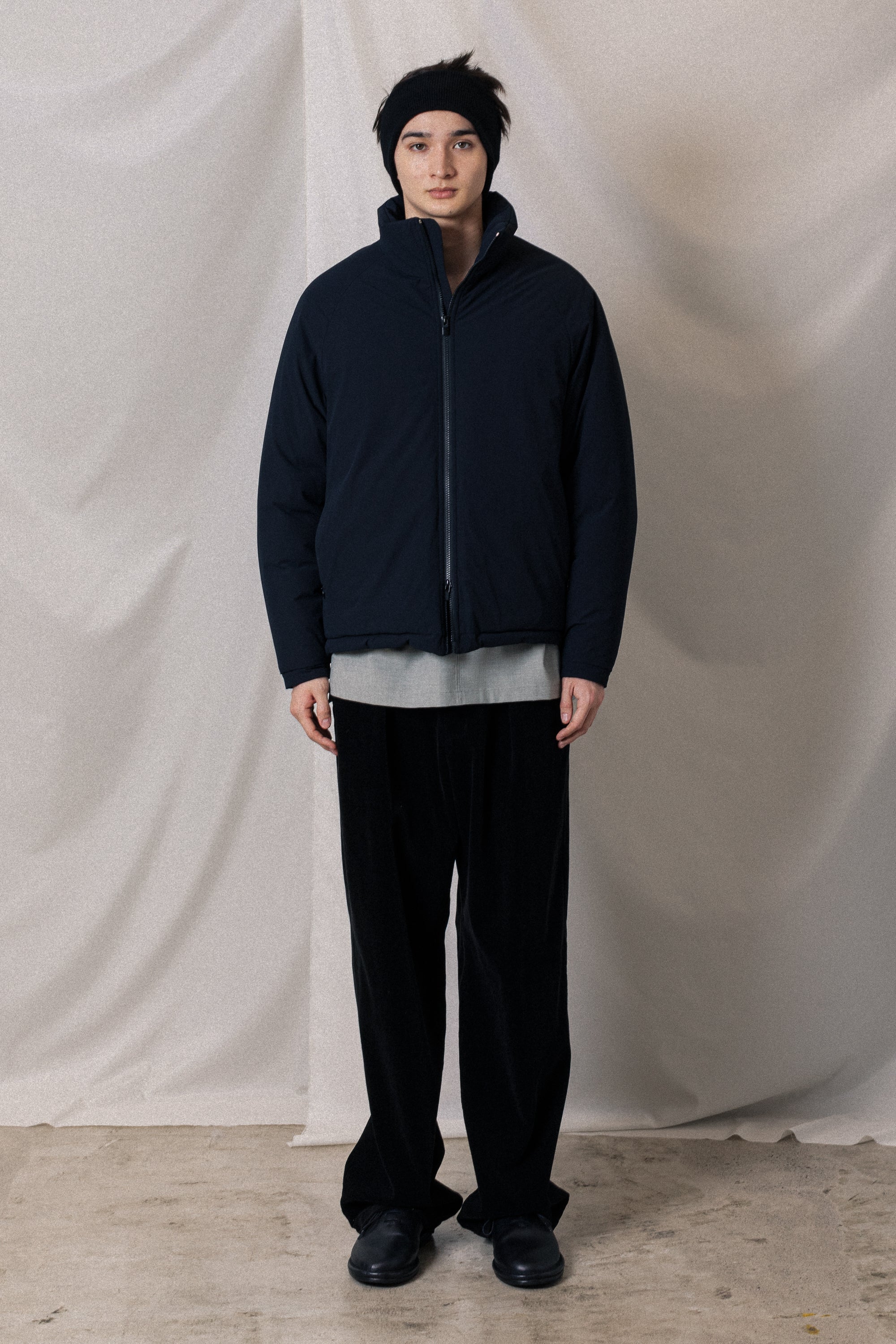 AB52-008 ナイロン2WAYストレッチクロス エクワックスジャケット