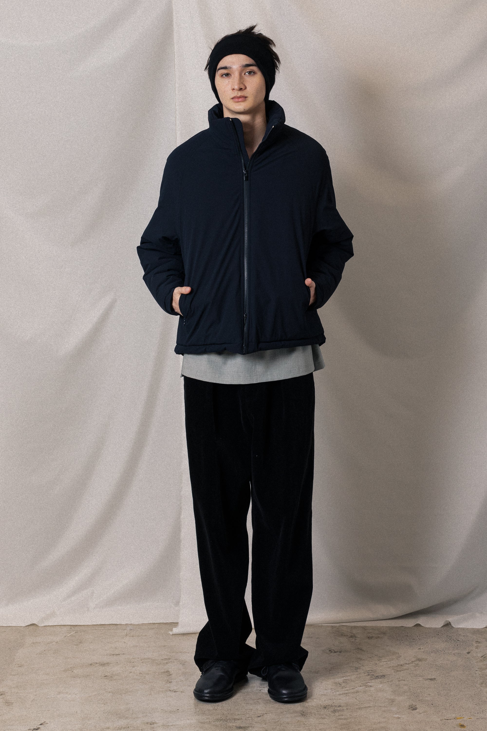 AB52-008 ナイロン2WAYストレッチクロス エクワックスジャケット