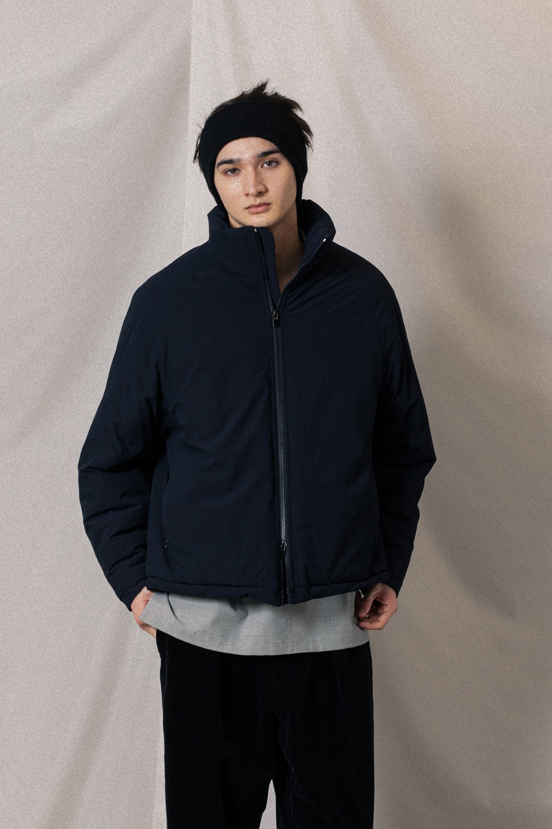 AB52-008 ナイロン2WAYストレッチクロス エクワックスジャケット