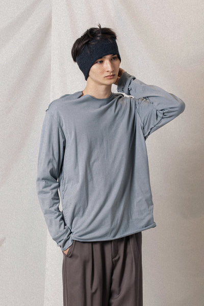 AJ52-091 ピマコットンジャージー スリムフィット レイヤード L/S カットソー