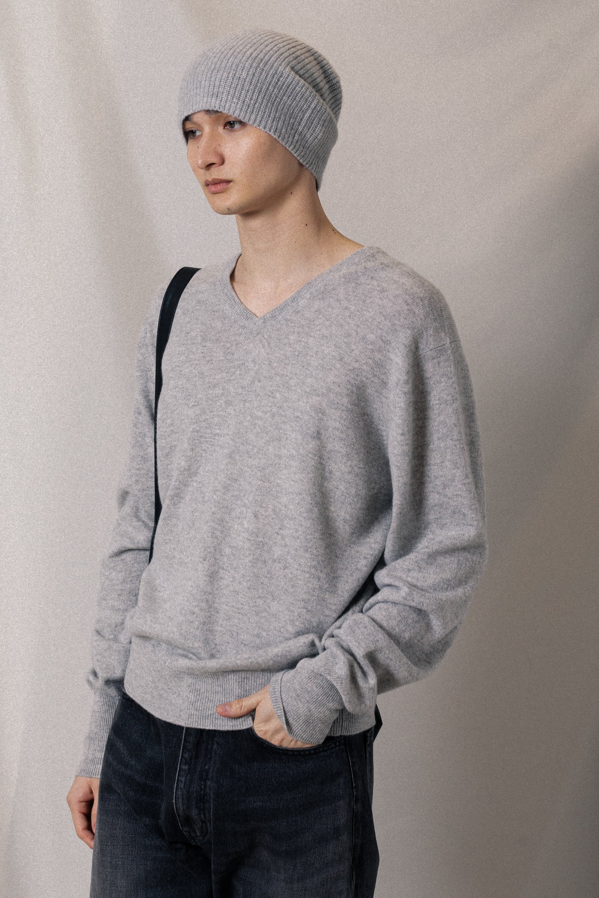 AA52-038 カシミヤニット ビーニー