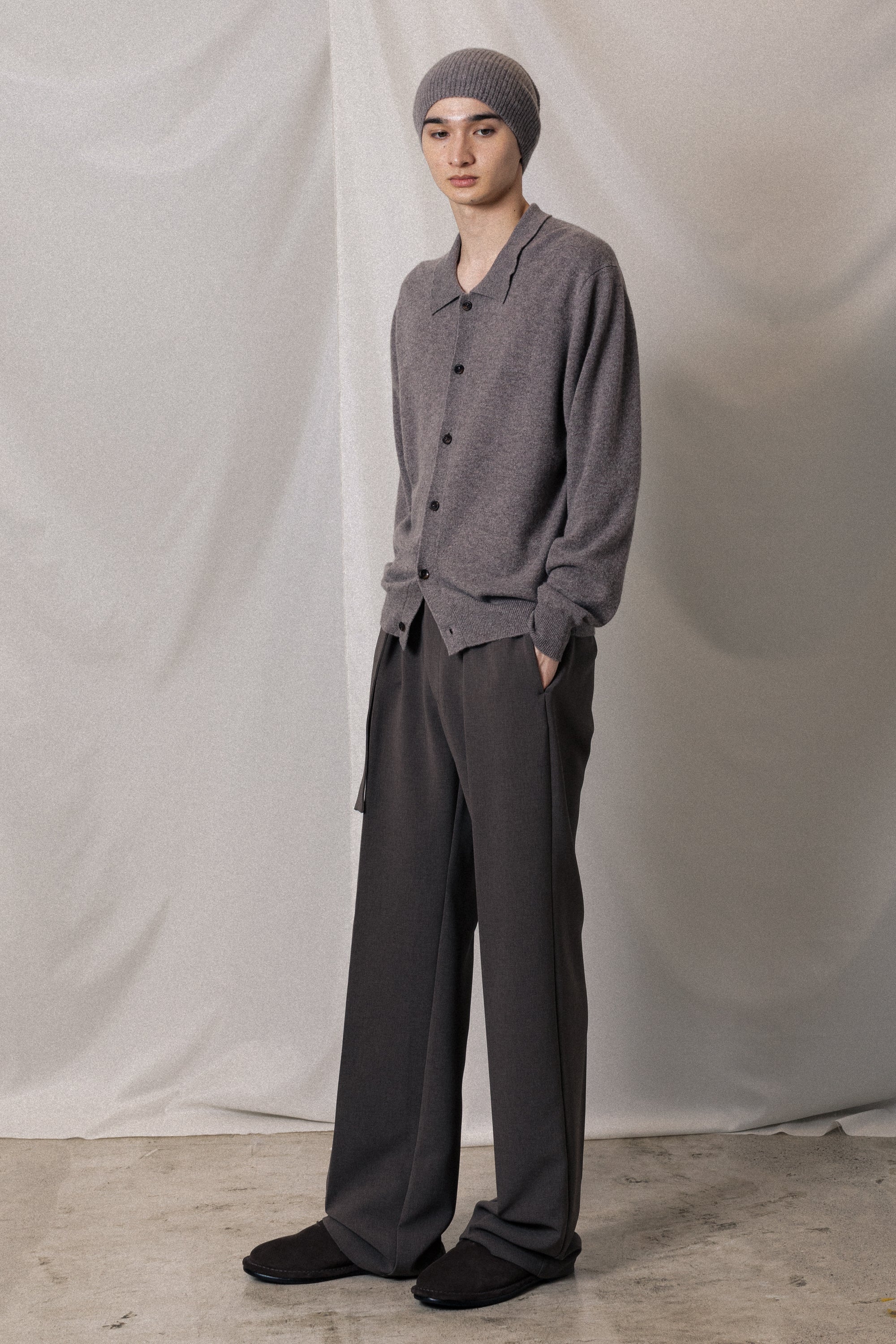 AA52-038 カシミヤニット ビーニー