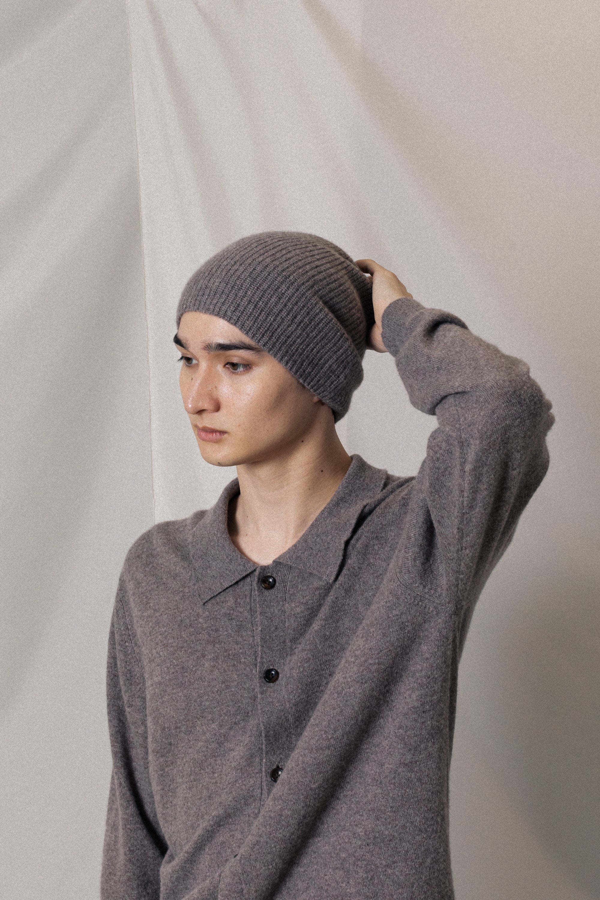 AA52-038 カシミヤニット ビーニー