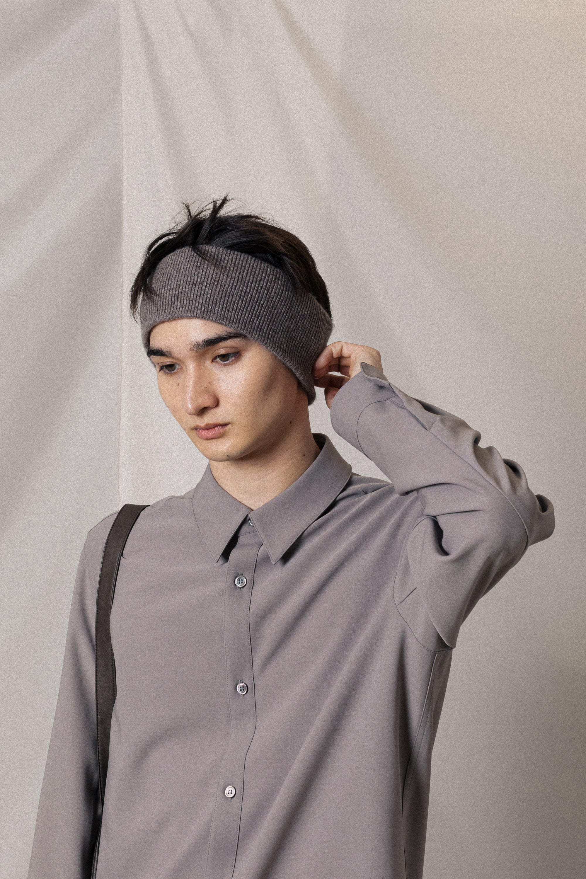 AA52-037 カシミヤニット ヘアバンド