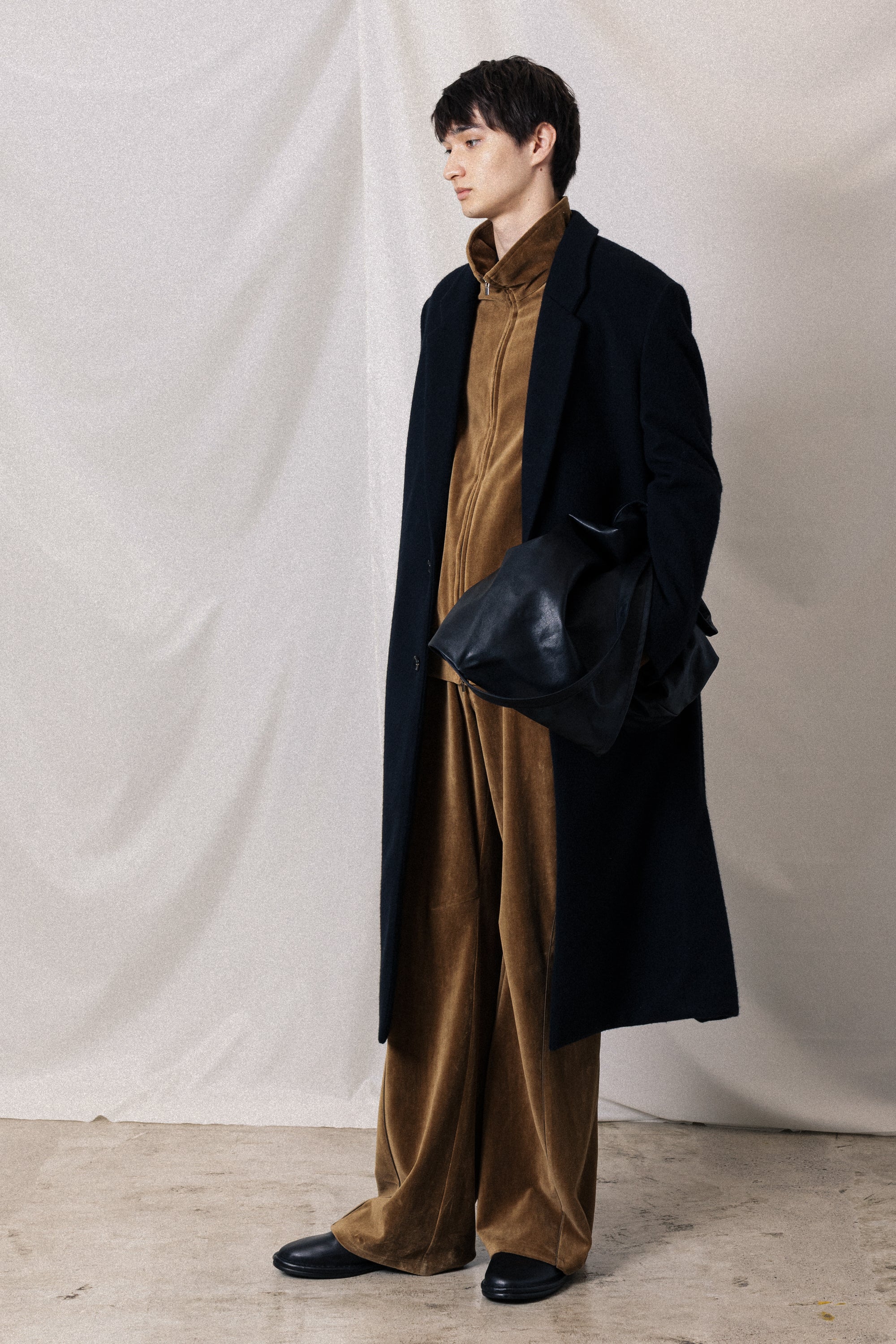 AB52-045 コットン/ポリエステルベロアジャージー トラックジャケット