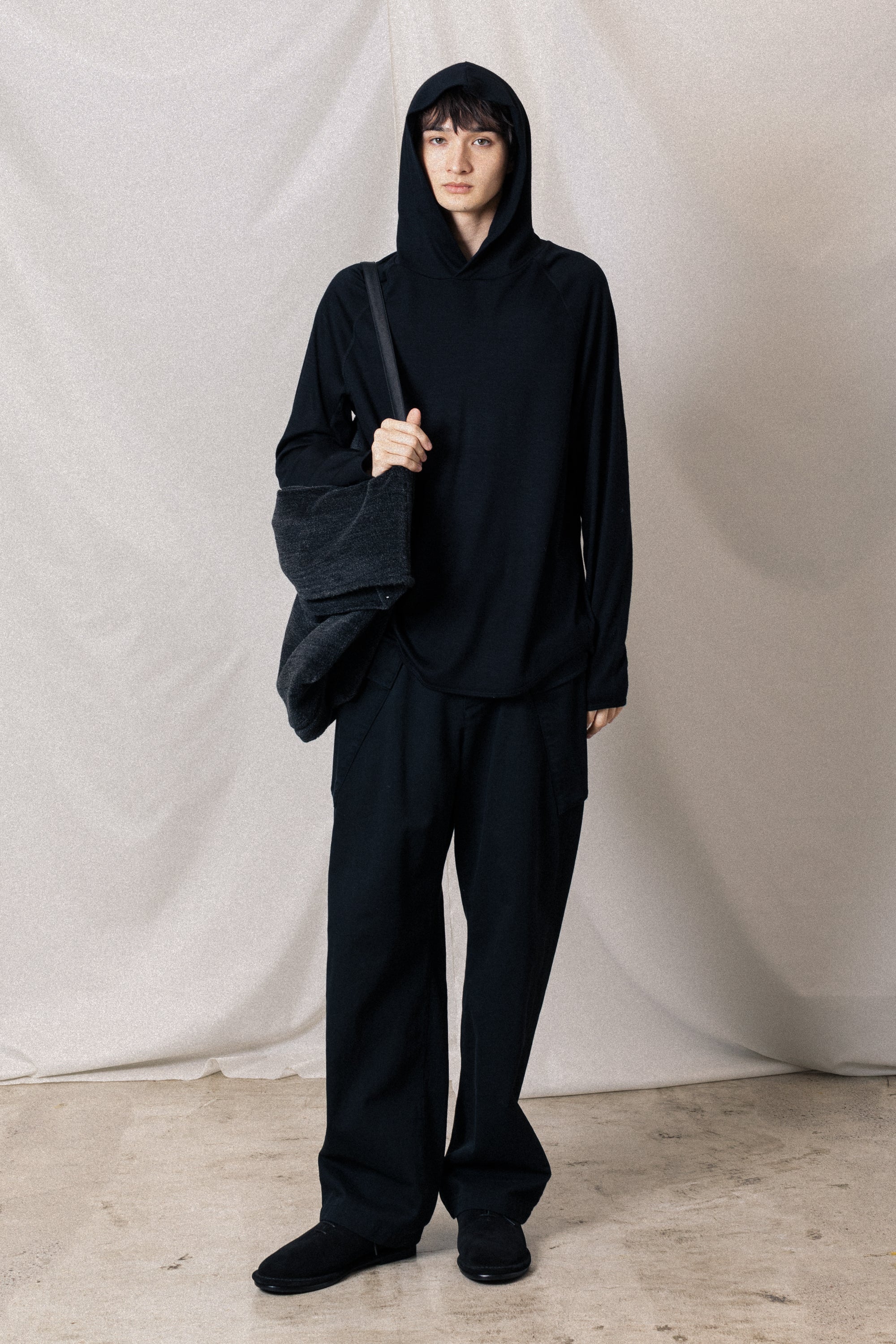 AA52-098 ウールアルパカボア ショルダーバッグ