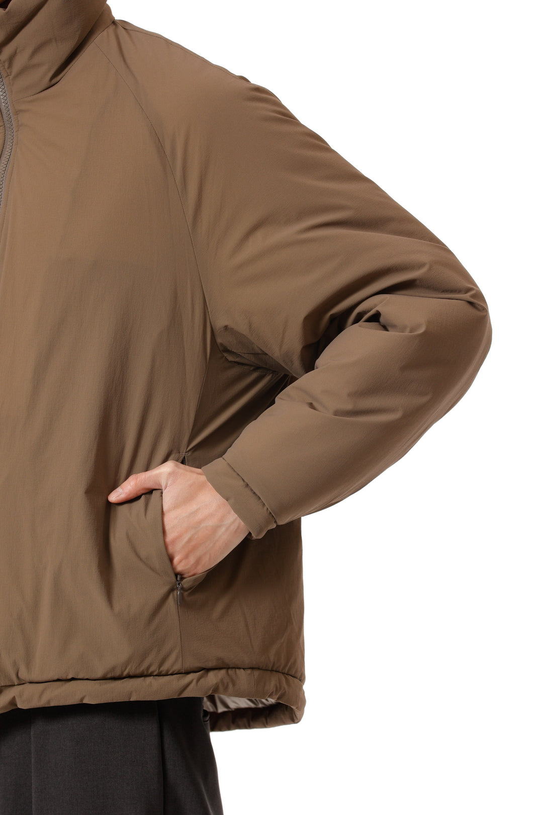 AB52-008 ナイロン2WAYストレッチクロス エクワックスジャケット