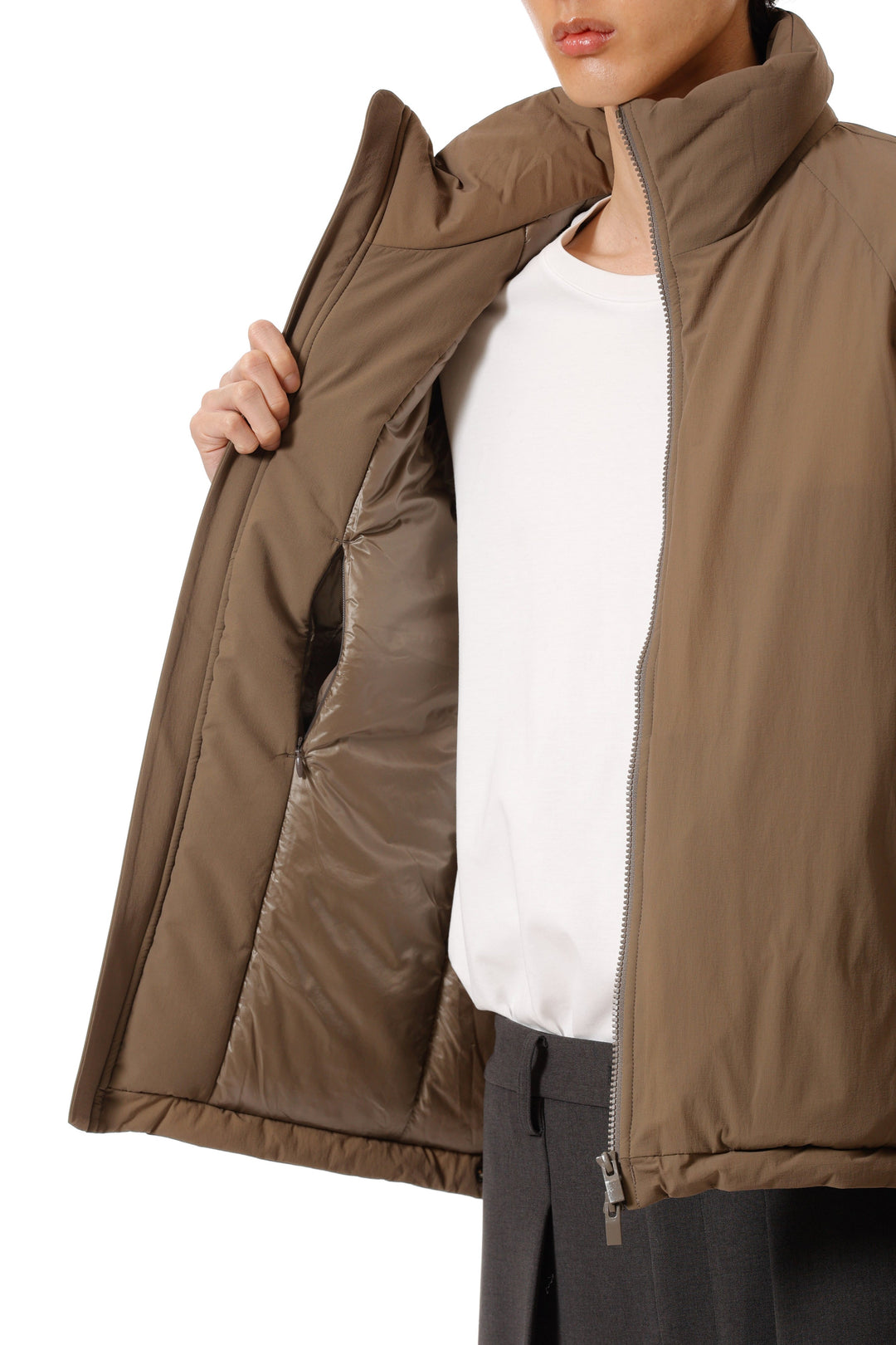 AB52-008 ナイロン2WAYストレッチクロス エクワックスジャケット