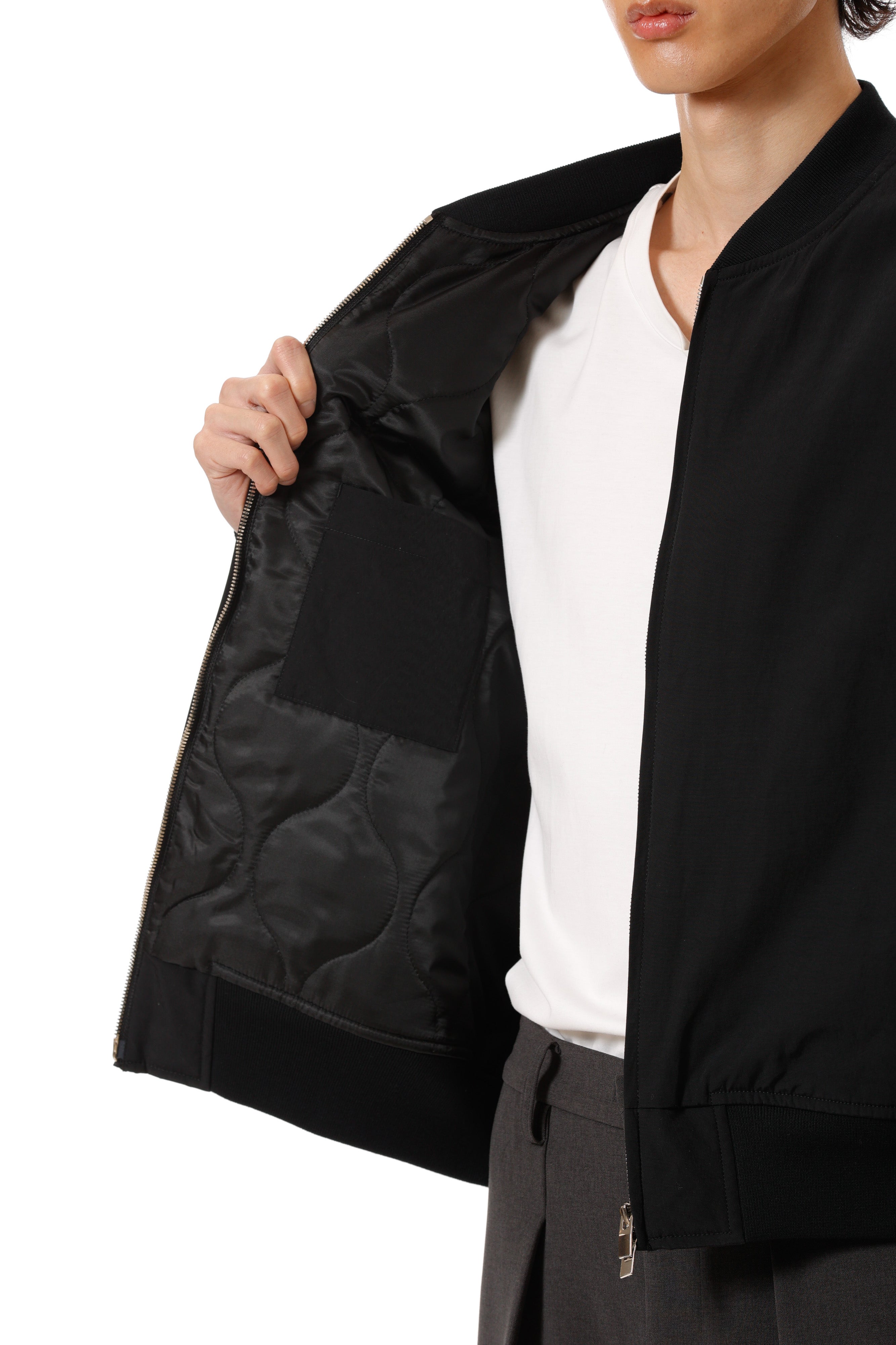 AB52-010 コットン/ナイロンウェザークロス 中綿 MA-1