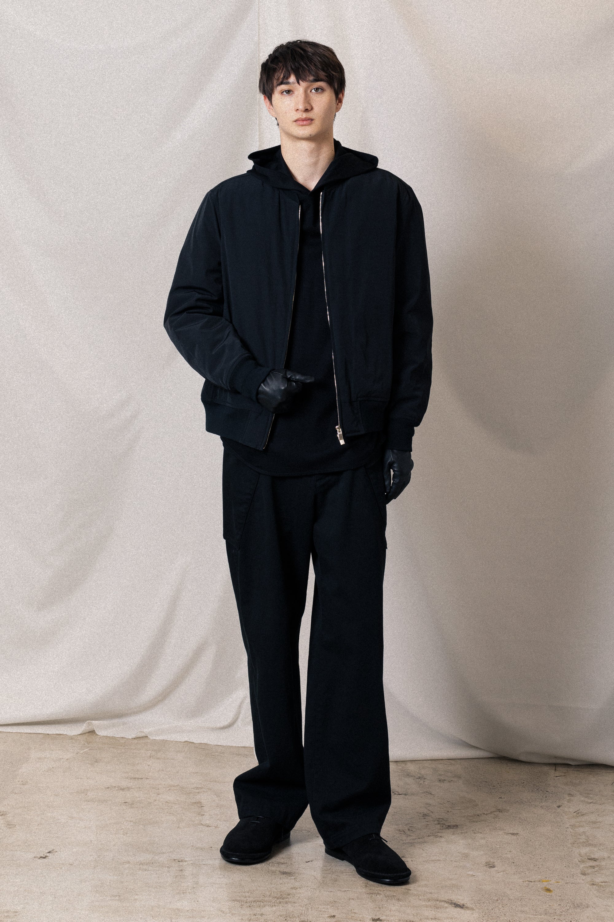 AB52-010 コットン/ナイロンウェザークロス 中綿 MA-1