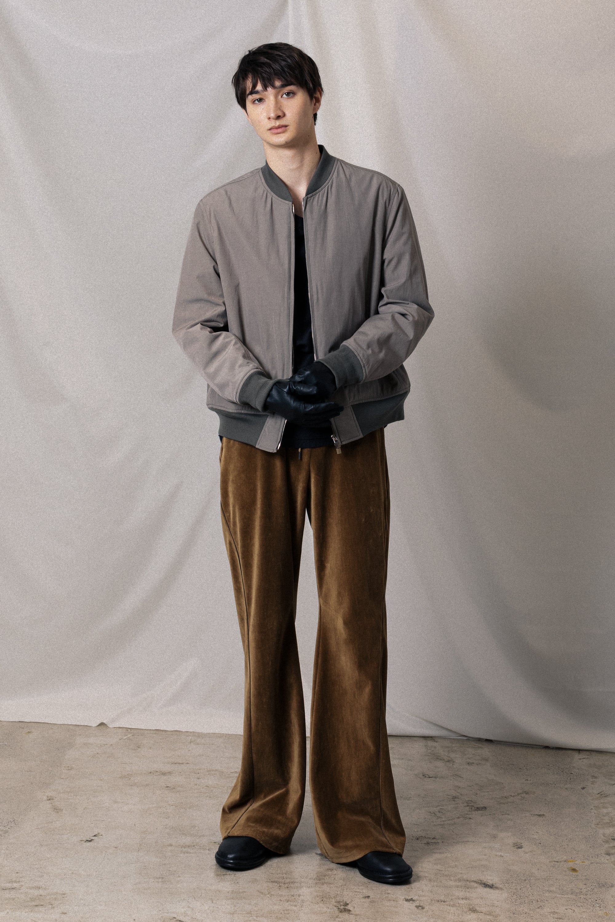 AB52-010 コットン/ナイロンウェザークロス 中綿 MA-1