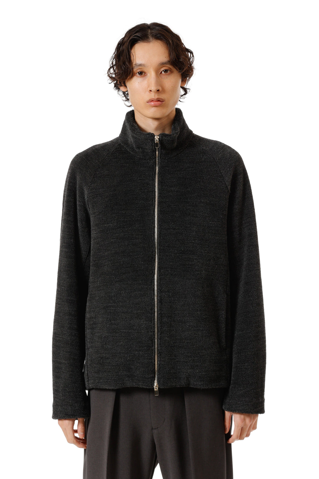 美品 スリーワンフィリップリム ウールアルパカ混 ジップアップニットブルゾン 美品 スリーワンフィリップリム ウールアルパカ混 ジップアップニット