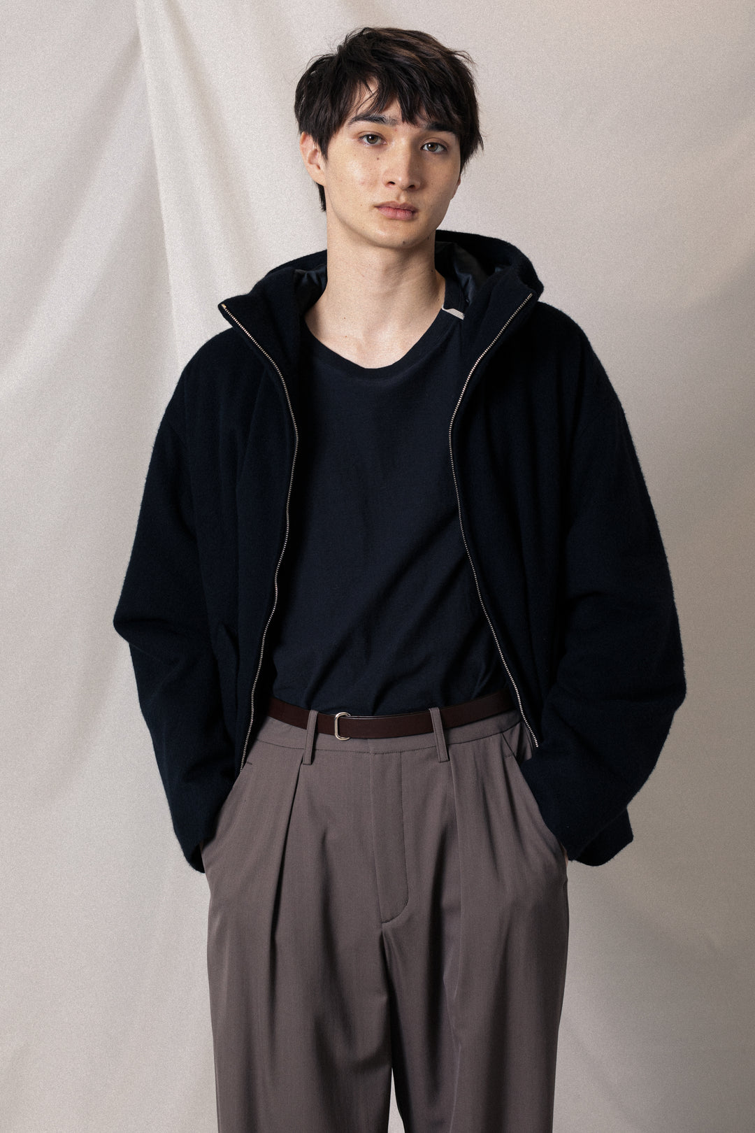 タイムインク　ジャケット 45Rクックサージのニームジャケット（インディゴ）: MEN｜45R