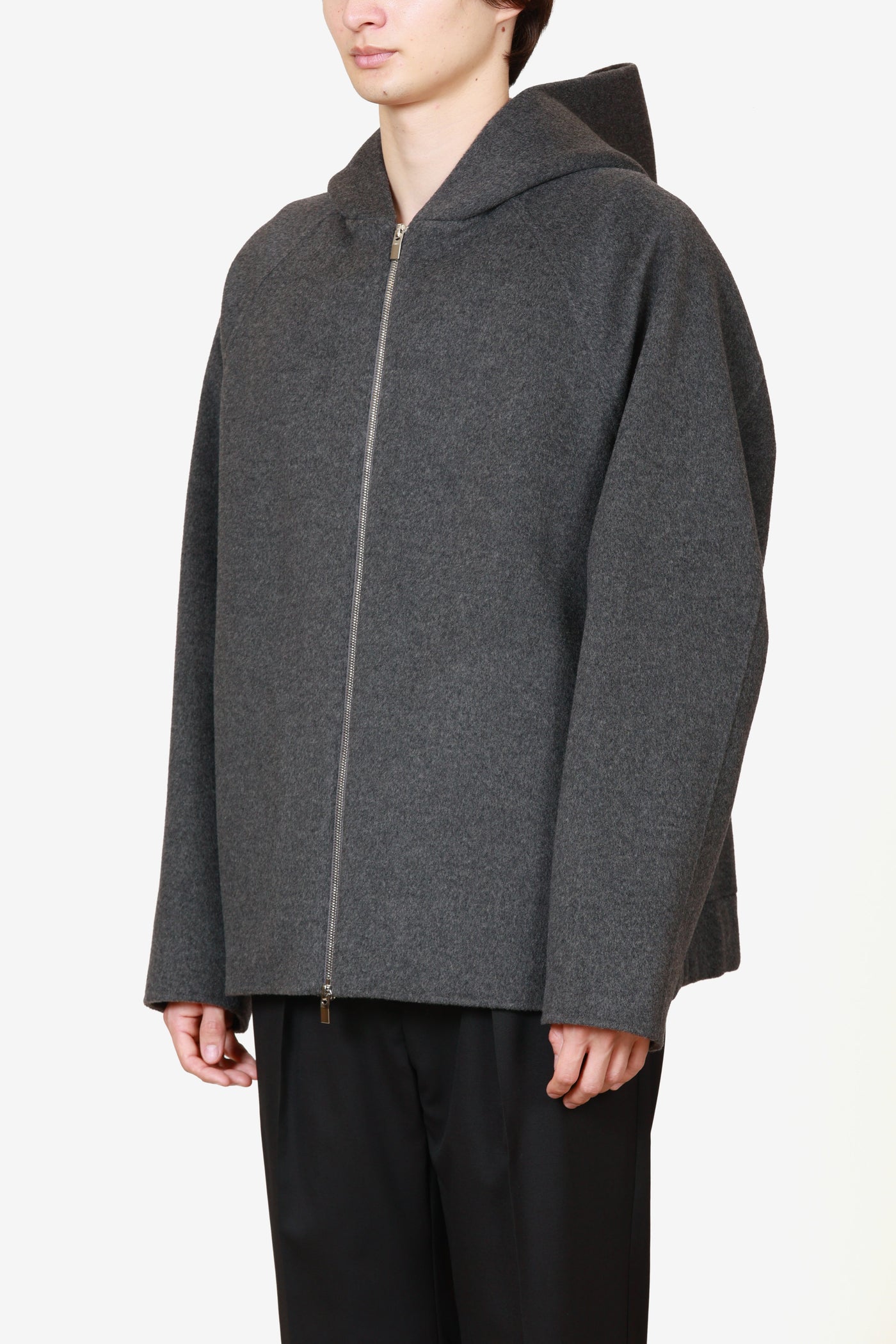 10月発売予定 限定商品 AB52-113 ウールカシミヤダブルフェイスビーバー  フーデットブルゾン