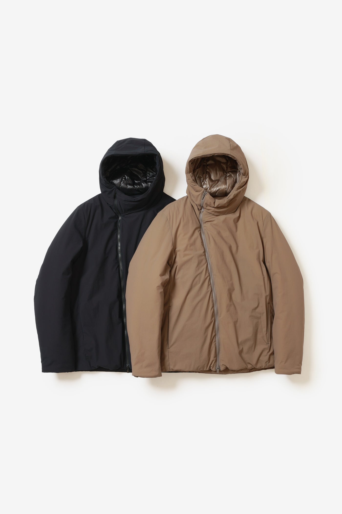 10月発売予定 限定商品 AB52-117 ナイロン2WAYストレッチクロス  ラウンドジップフーデットコート