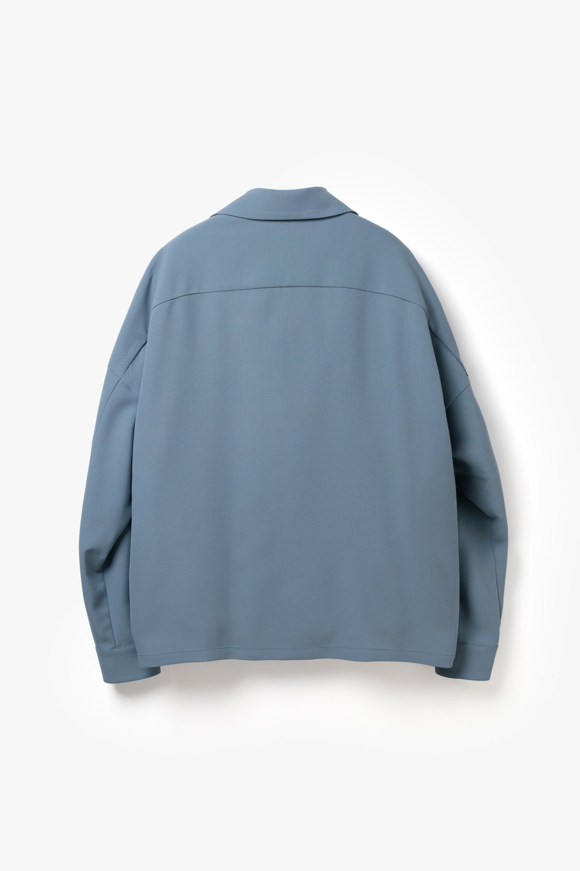 ポリエステルライトトロ オーバーサイズシャツブルゾン〔AB61-100〕