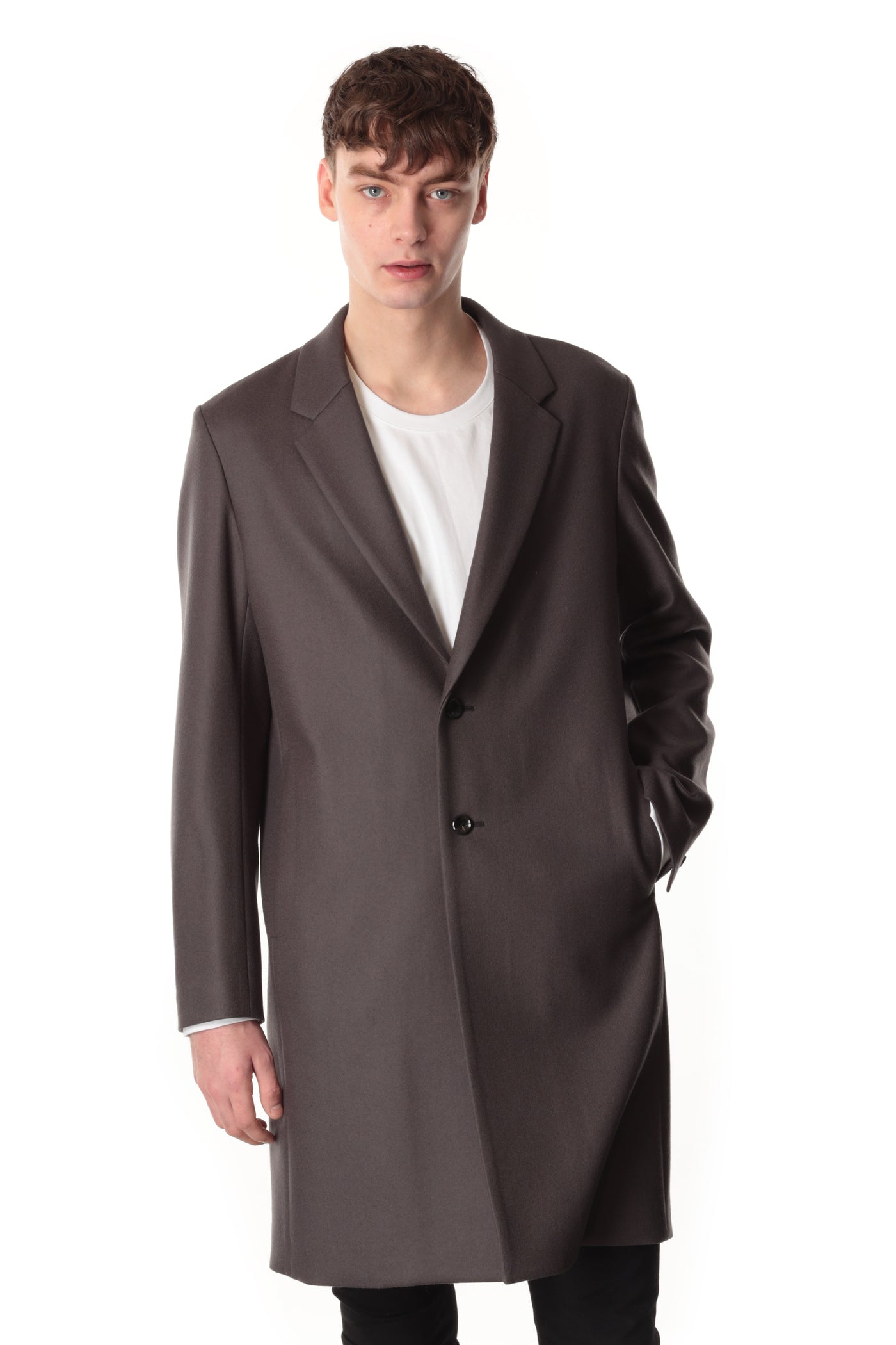 AC32-092 Wool double melton chester coat