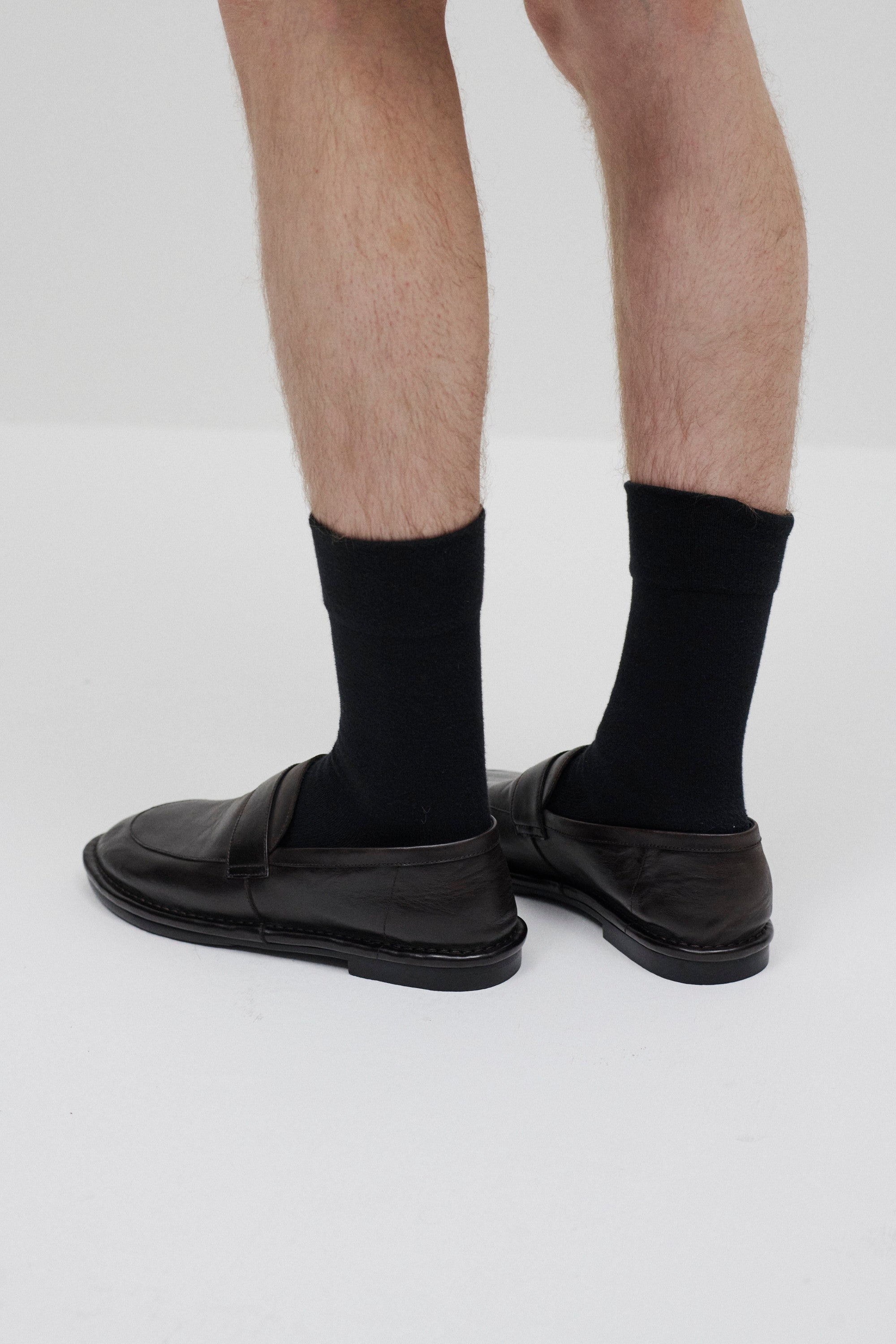 スムースレザー ローファー