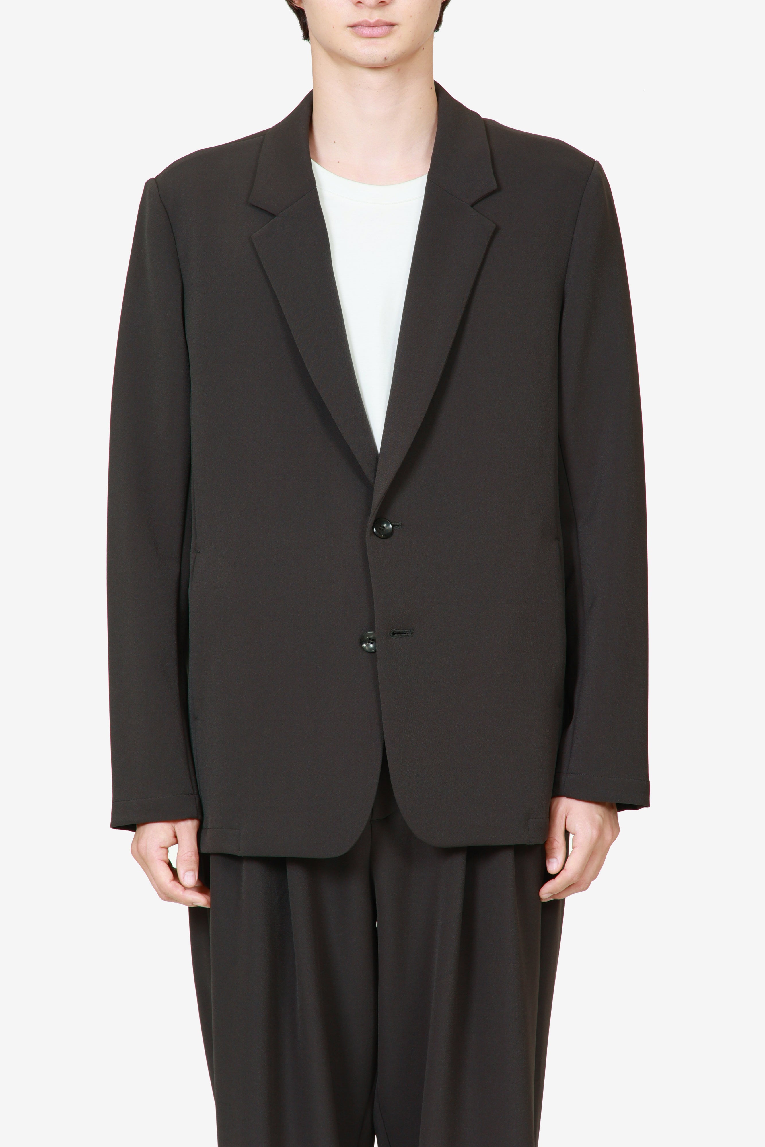 AG52-077 ポリエステルストレッチダブルクロス 2Bジャケット