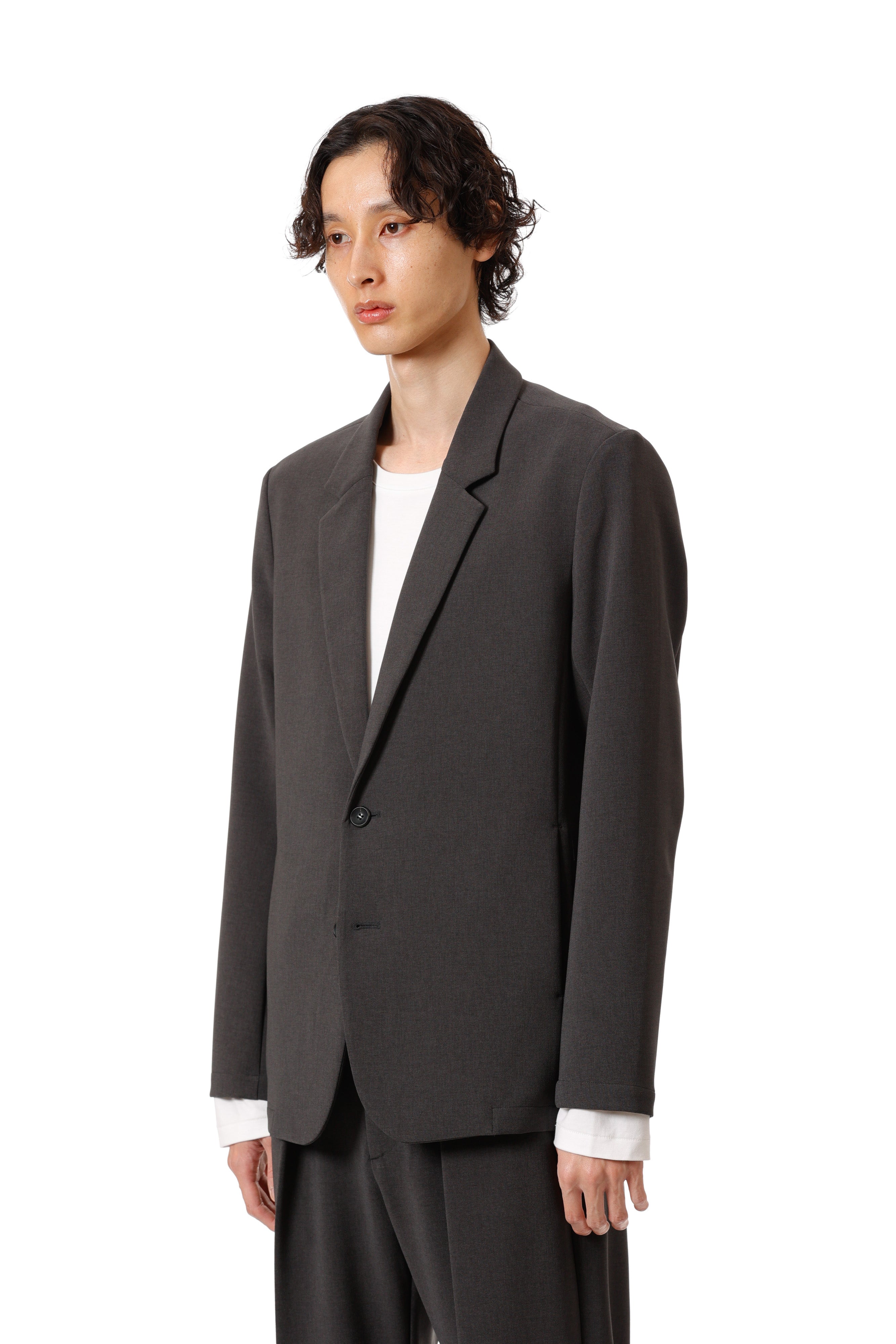 AG52-077 ポリエステルストレッチダブルクロス 2Bジャケット