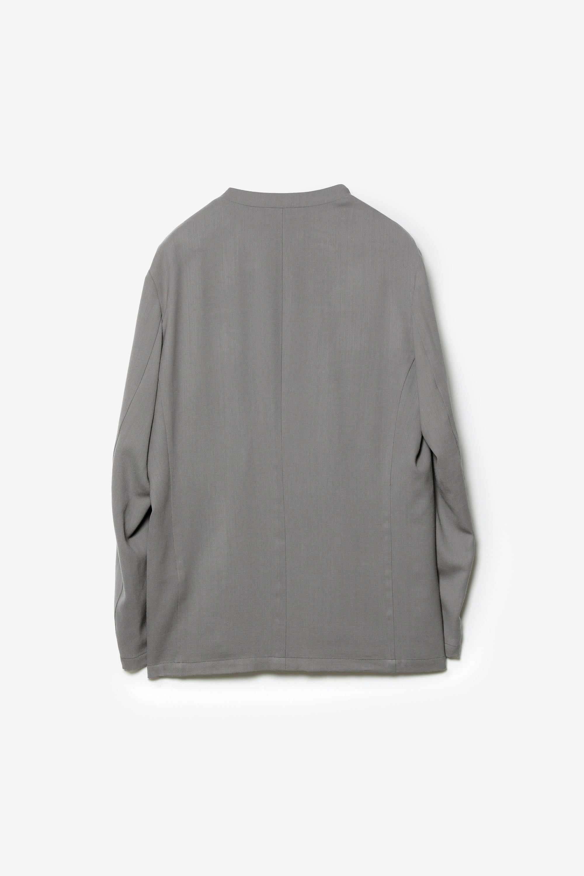 ウールツイストツイル カラーレスジャケット