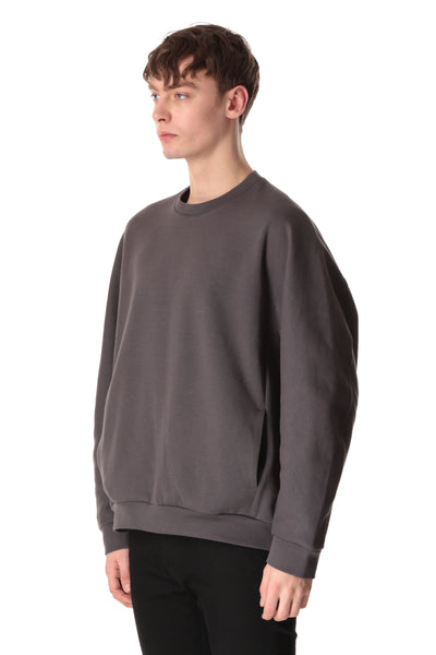 AJ32-073 Cotton/Polyester Cardboard Knit Pullover Sweatshirt