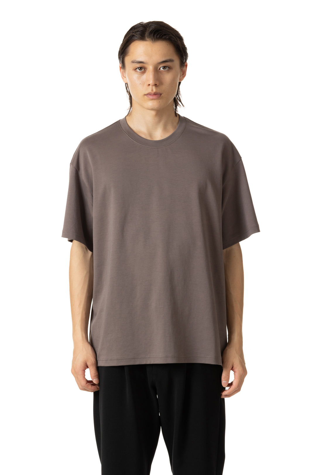 AJ51-051 コットンダブルフェイス オーバーサイズTシャツ