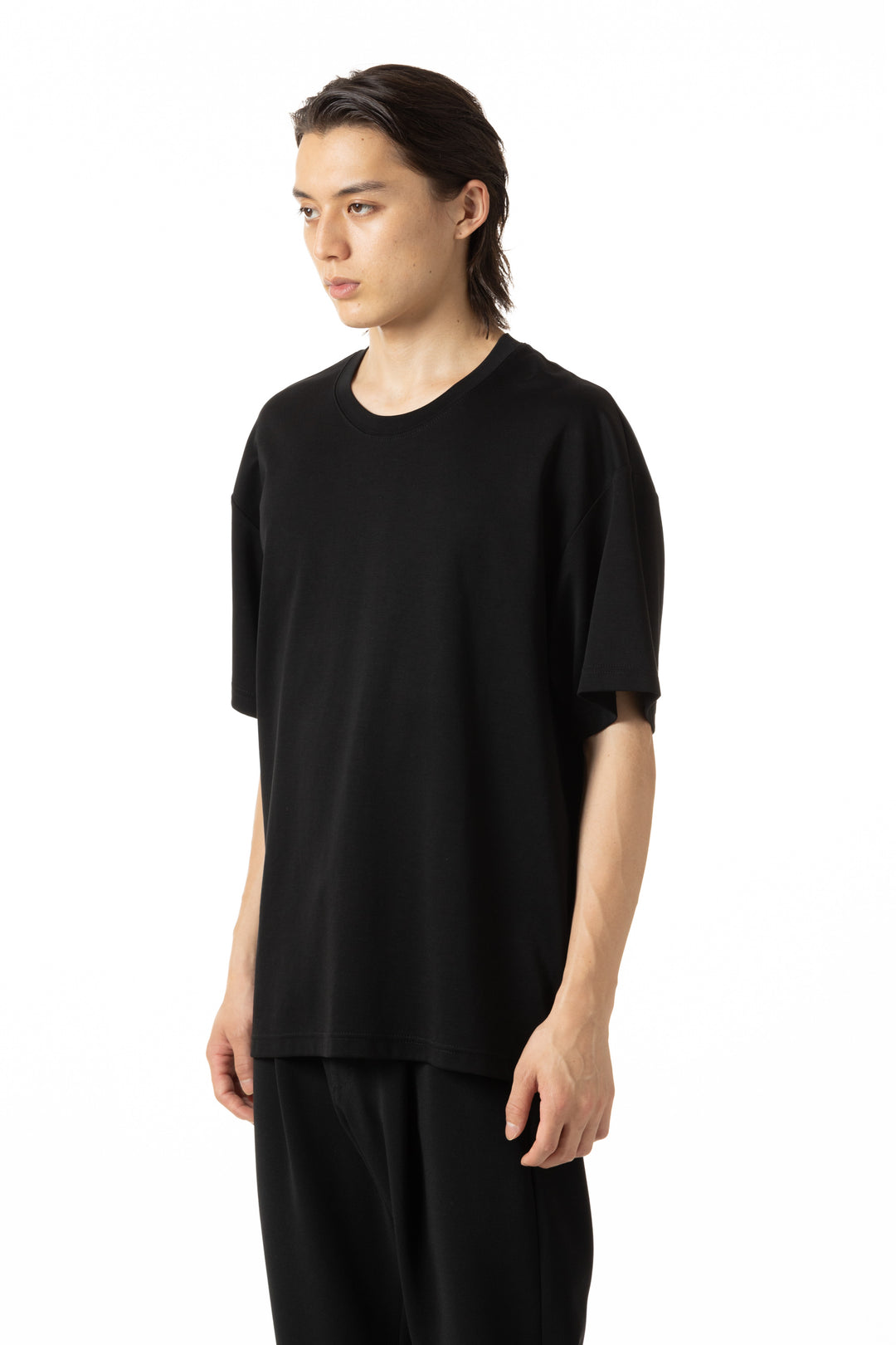 AJ51-051 コットンダブルフェイス オーバーサイズTシャツ