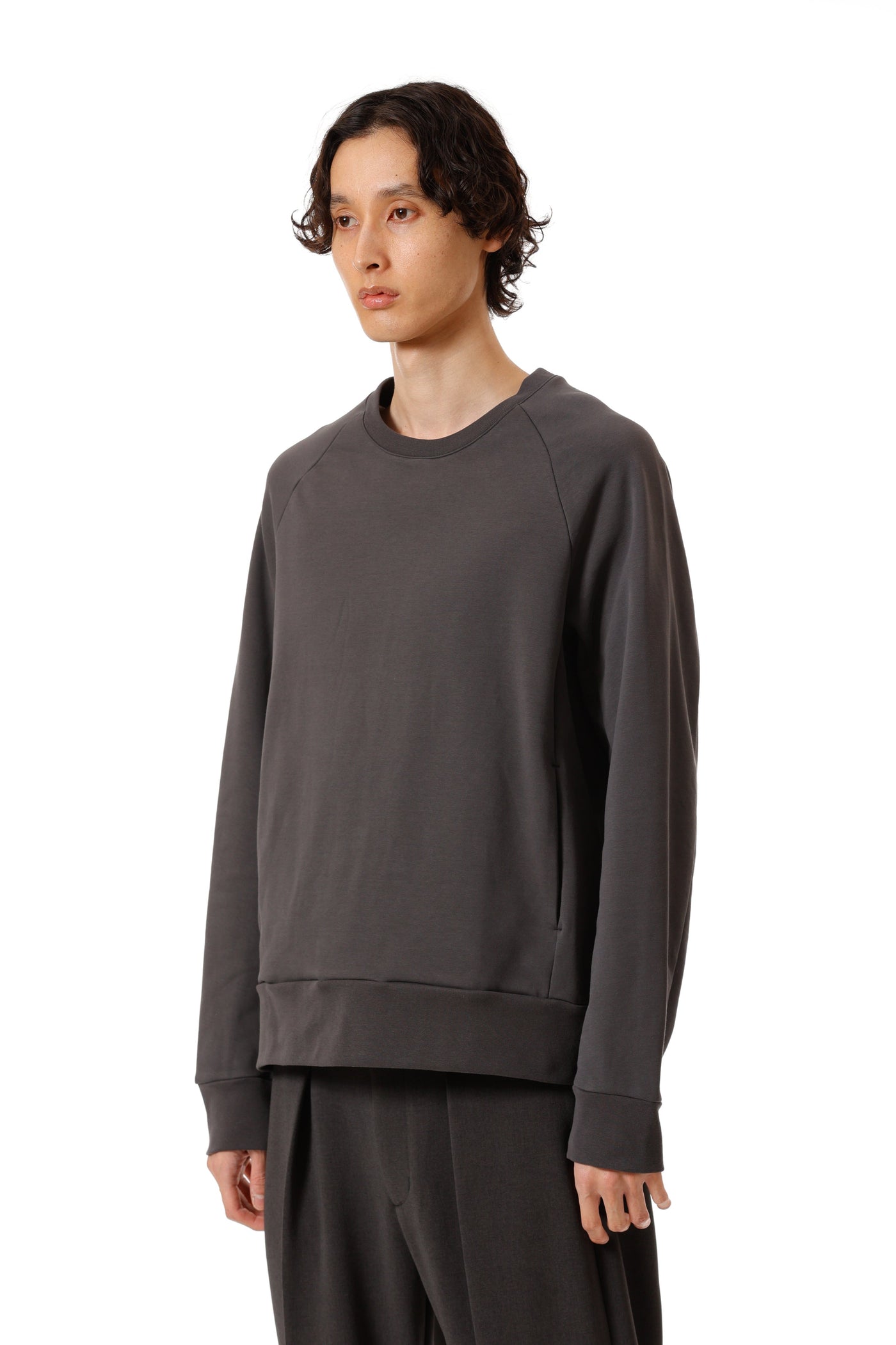 AJ52-052 コットンストレッチテリー プルオーバー