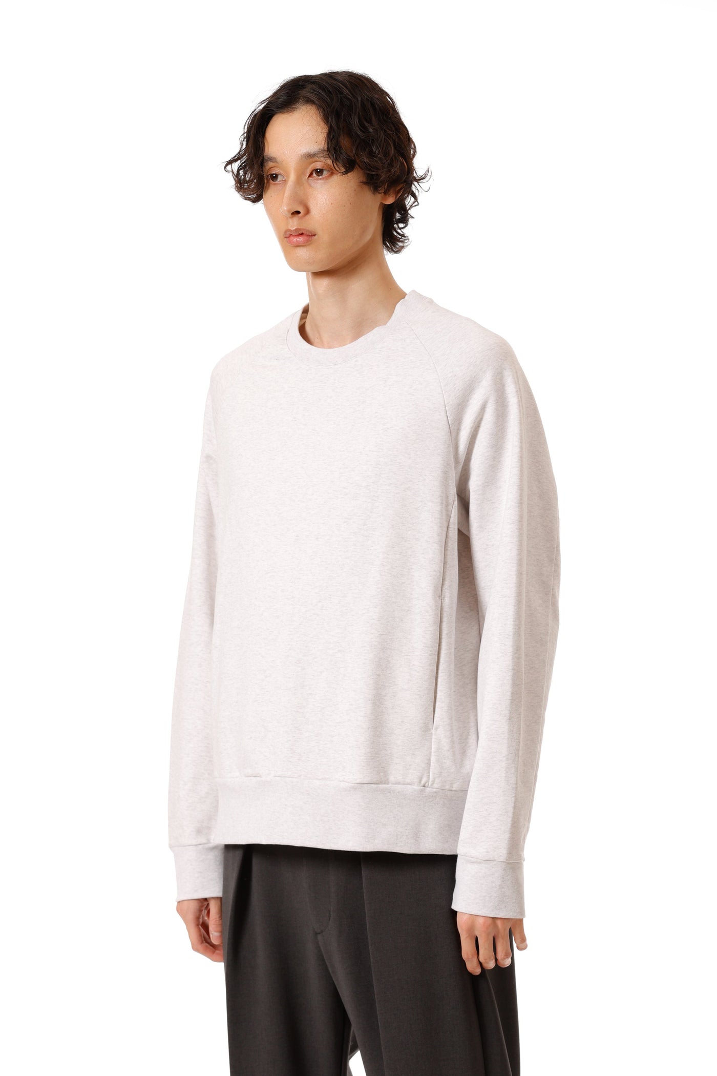 AJ52-052 コットンストレッチテリー プルオーバー