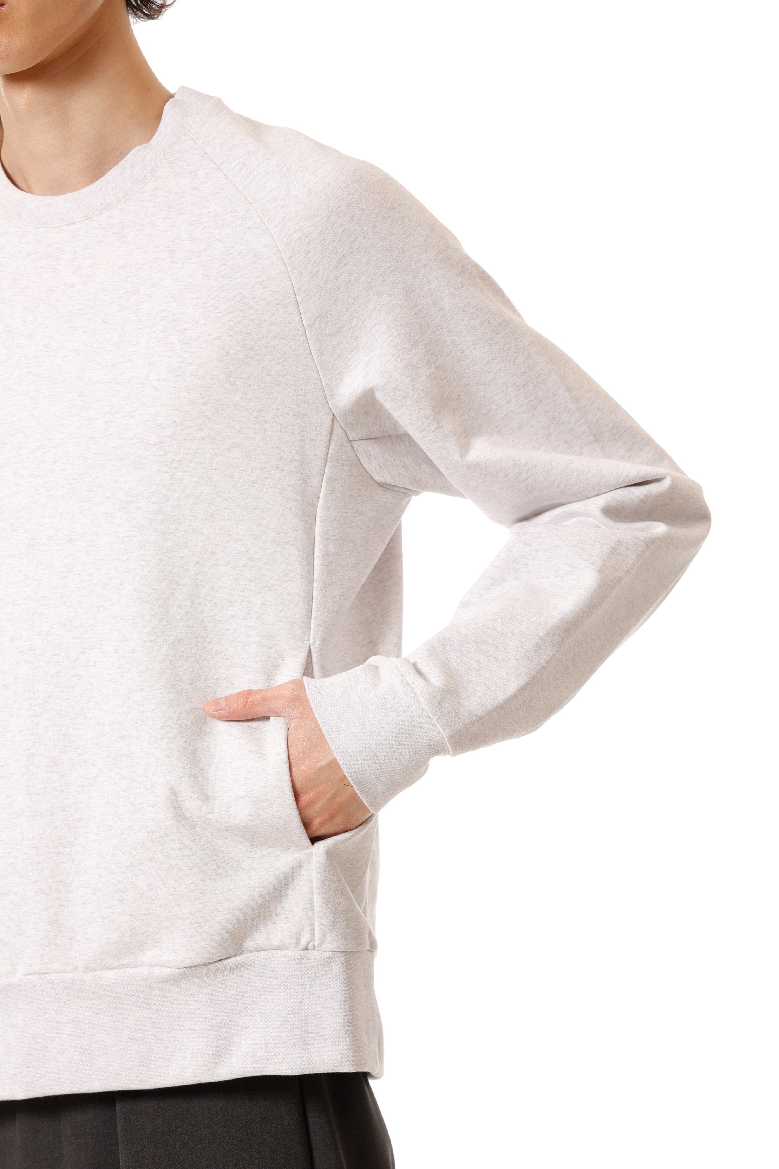 AJ52-052 コットンストレッチテリー プルオーバー