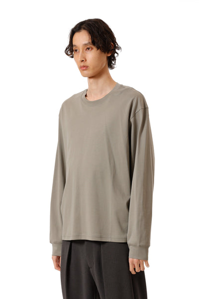 AJ52-088 コットンダブルフェイス オーバーサイズ L/S カットソー