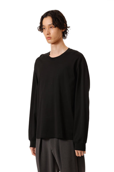 AJ52-088 コットンダブルフェイス オーバーサイズ L/S カットソー