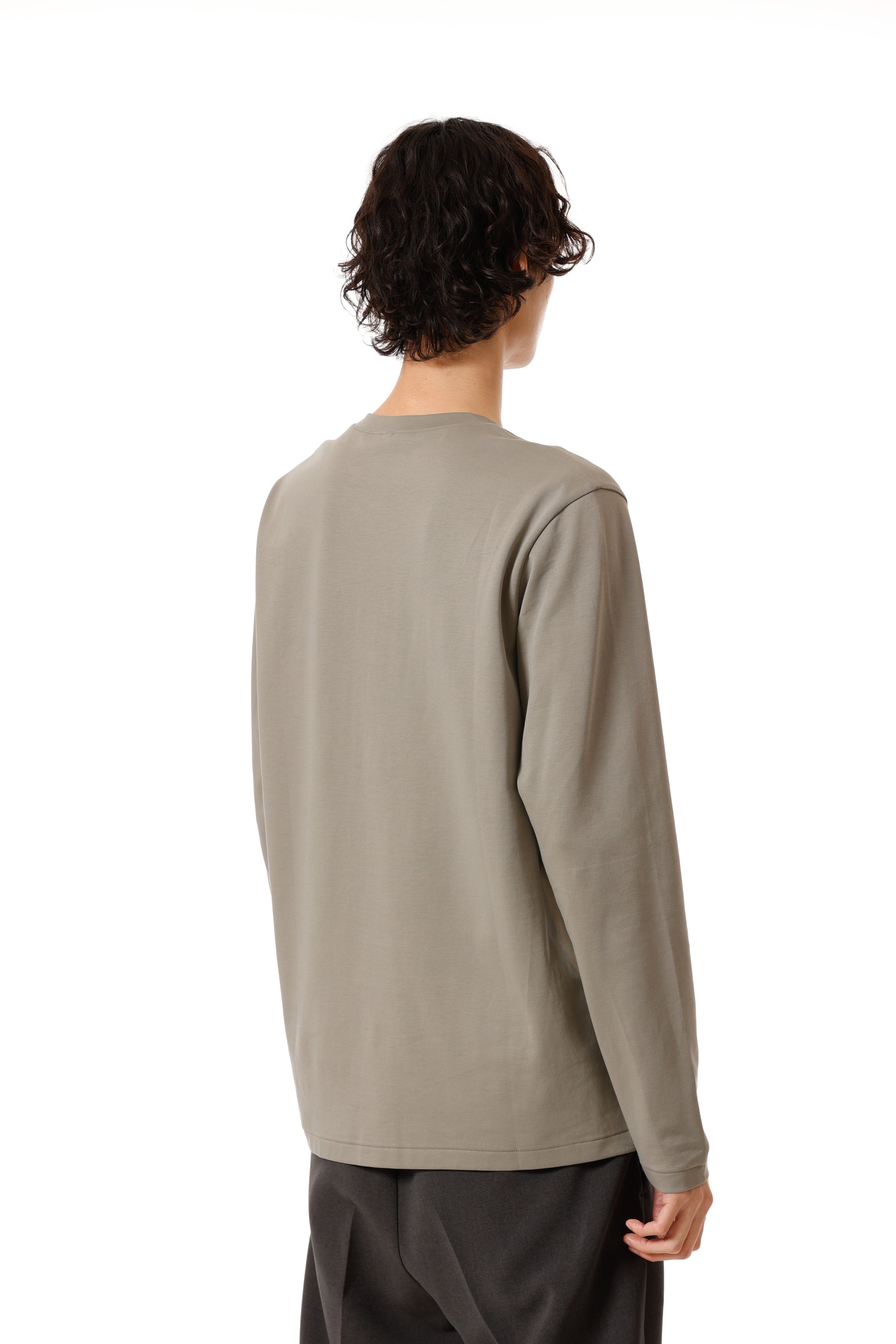 AJ52-089 コットンダブルフェイス スリムフィット L/S カットソー