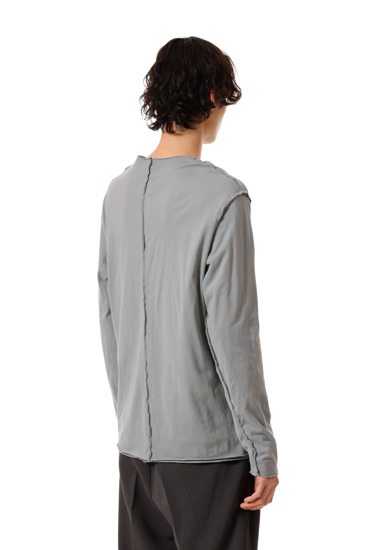 AJ52-091 ピマコットンジャージー スリムフィット レイヤード L/S カットソー